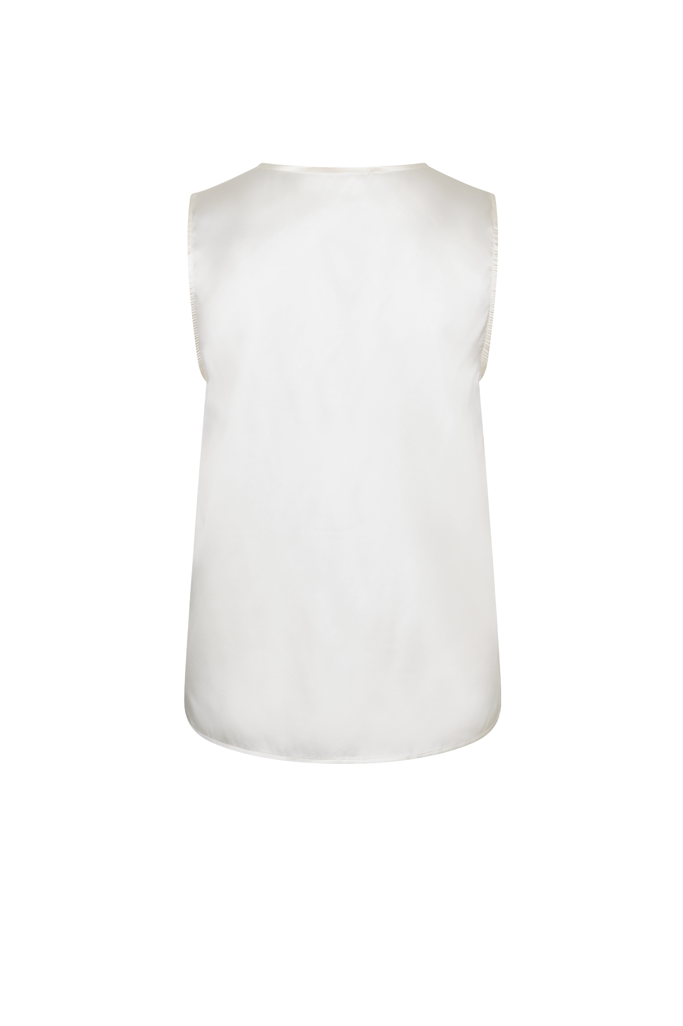 Jade Seiden-Spitzen-Top Off-white