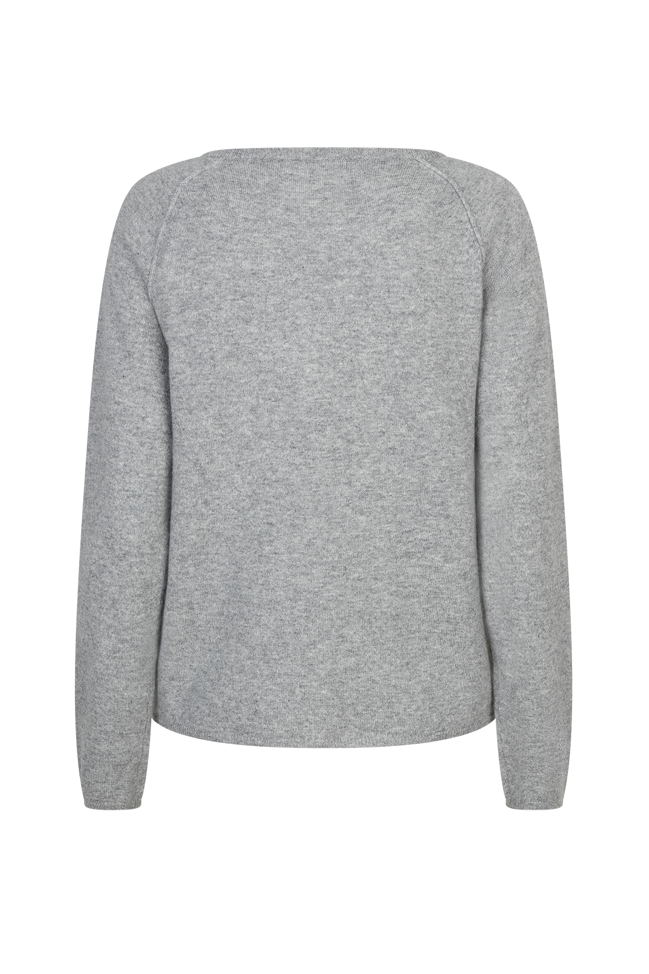Laica O-Ausschnitt Raglan-Weste Hellgrau