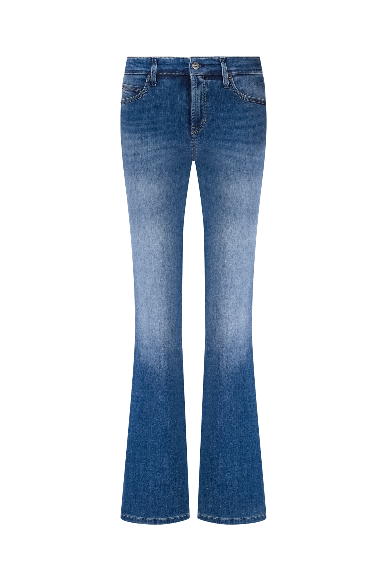 Paris Flared-Jeans Blau Wash