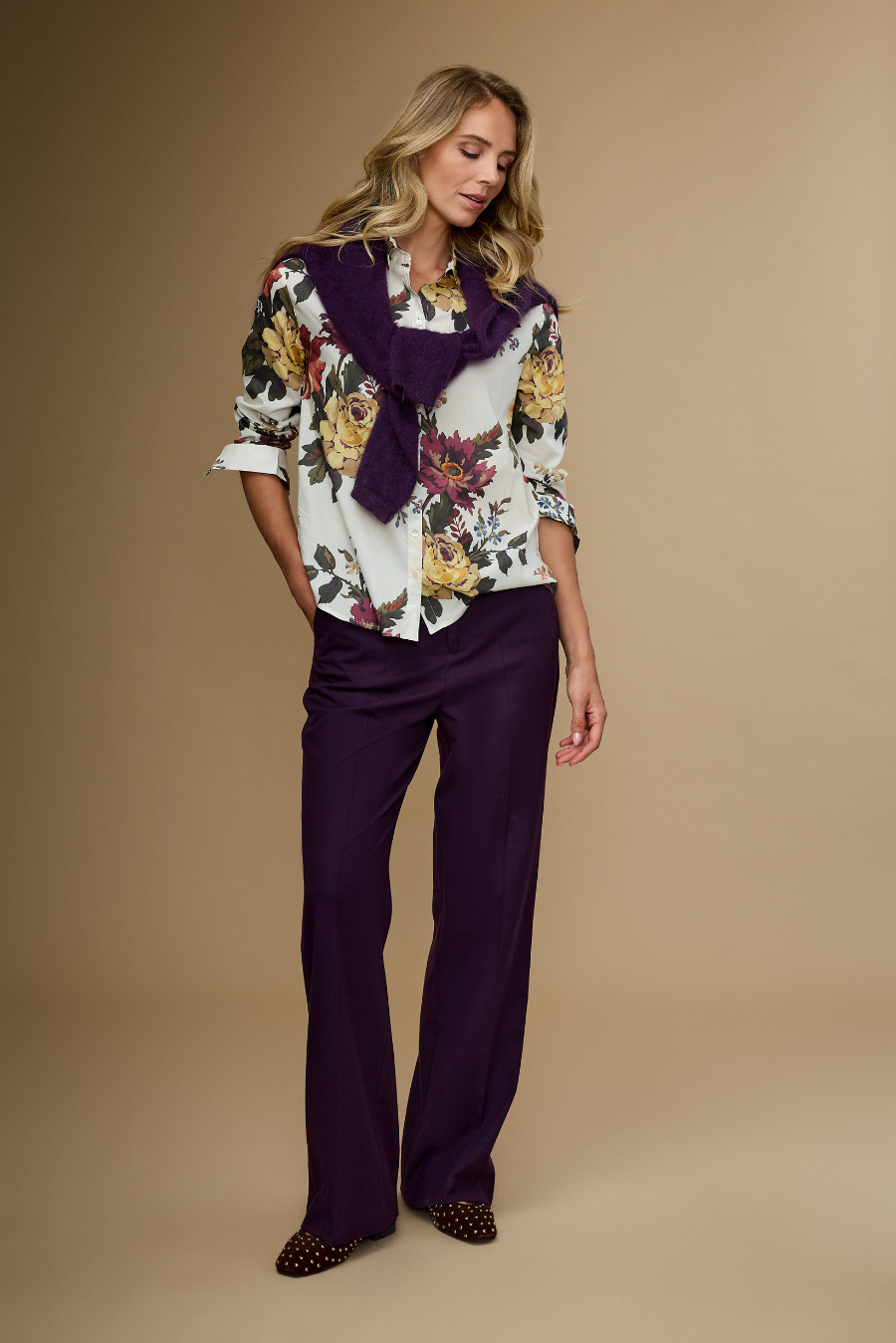 Mayla Blouse Bluse Off-white Print