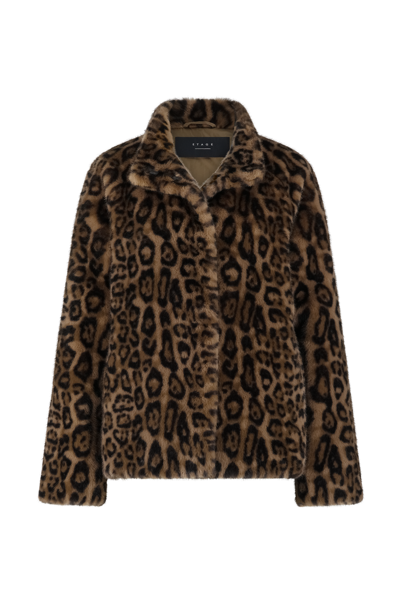 Leopard Jacke Braun-Print