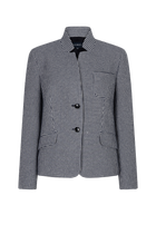 Kayla Blazer Marine-navy Print