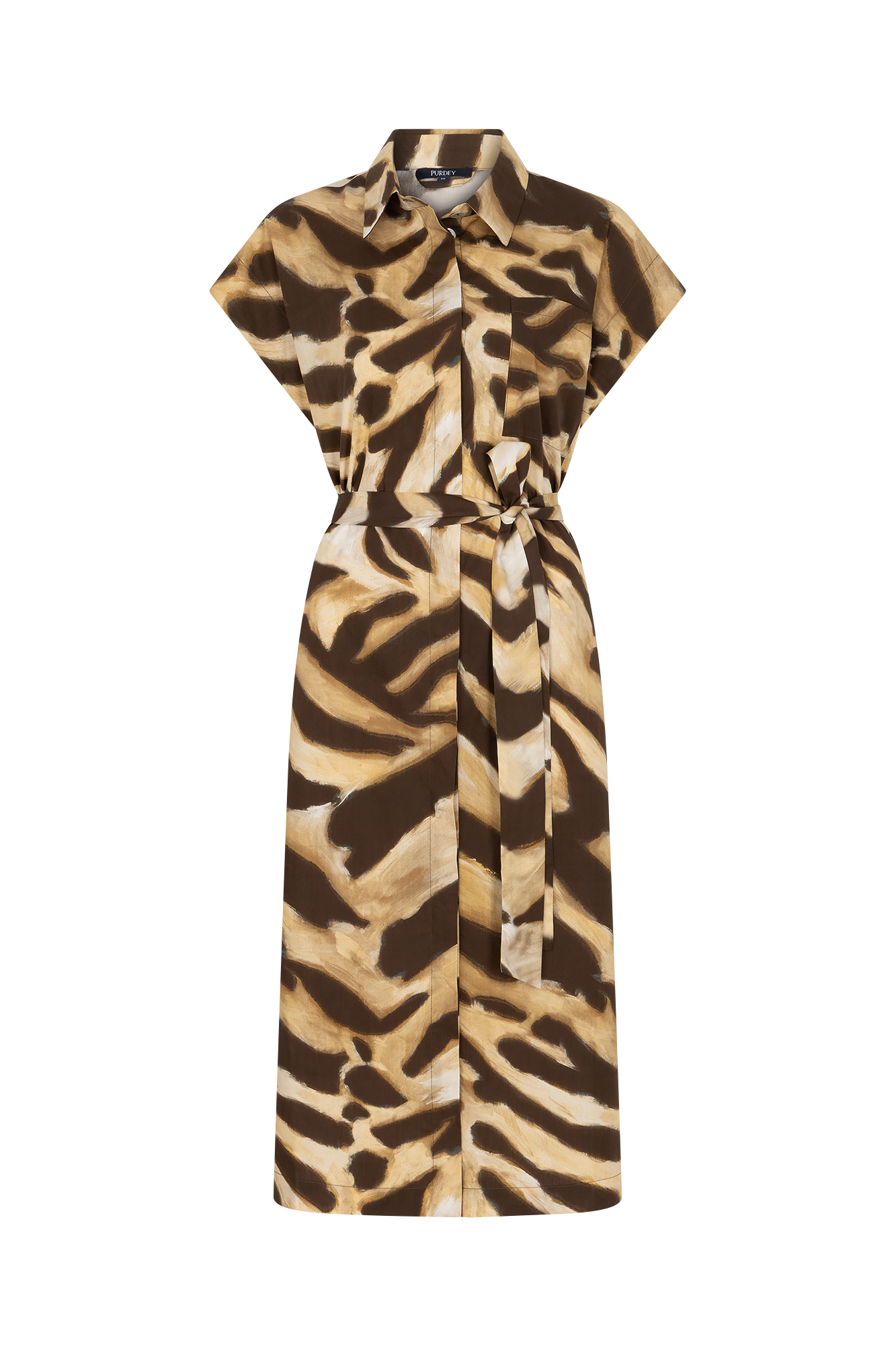 Marjolijn Jurk Bruin Print