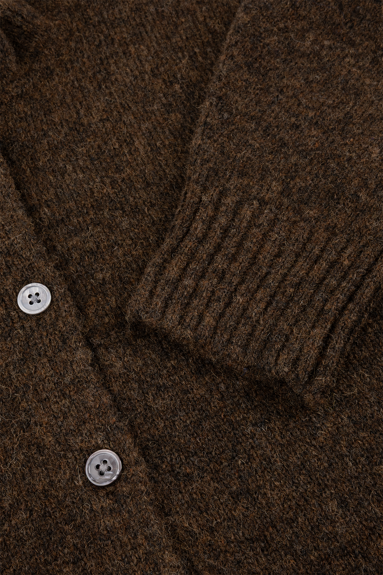 Barbara Vest Strickjacke Braun