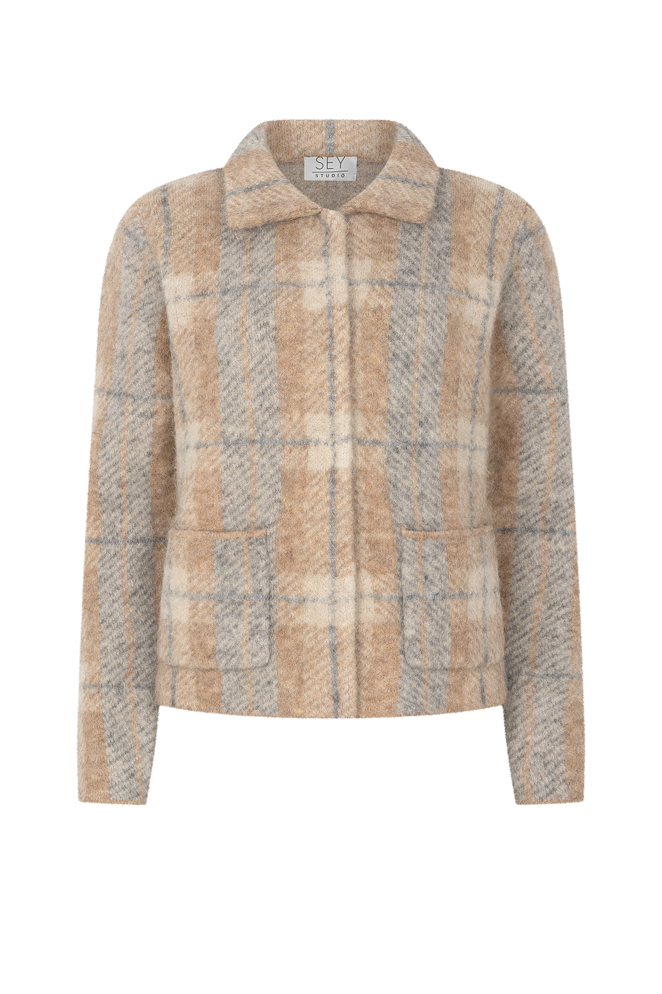 Mae – Strickjacke – Sandprint