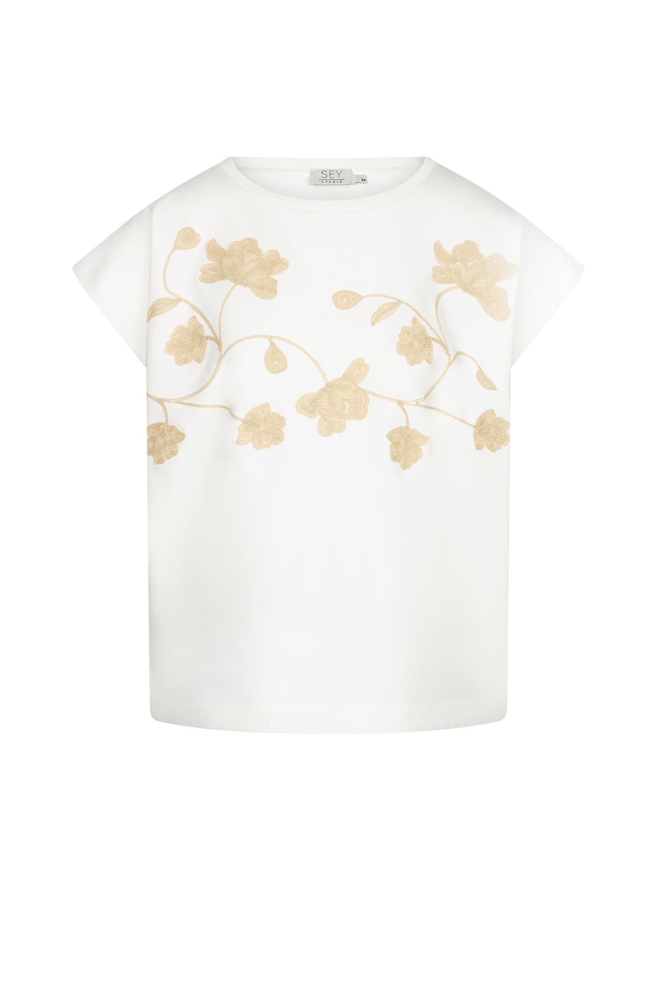 Olana Top Off-white Print