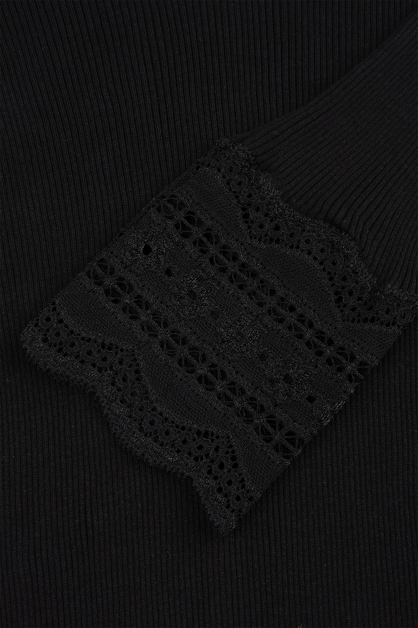 Benita Lace Top Zwart