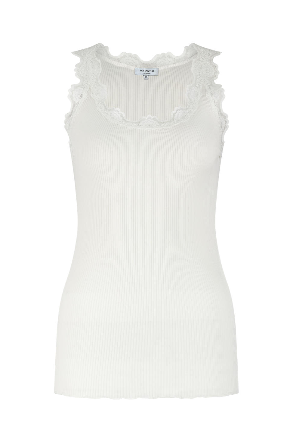 Babette Ärmelloses Spitzen-Top mit U-Ausschnitt Off-white