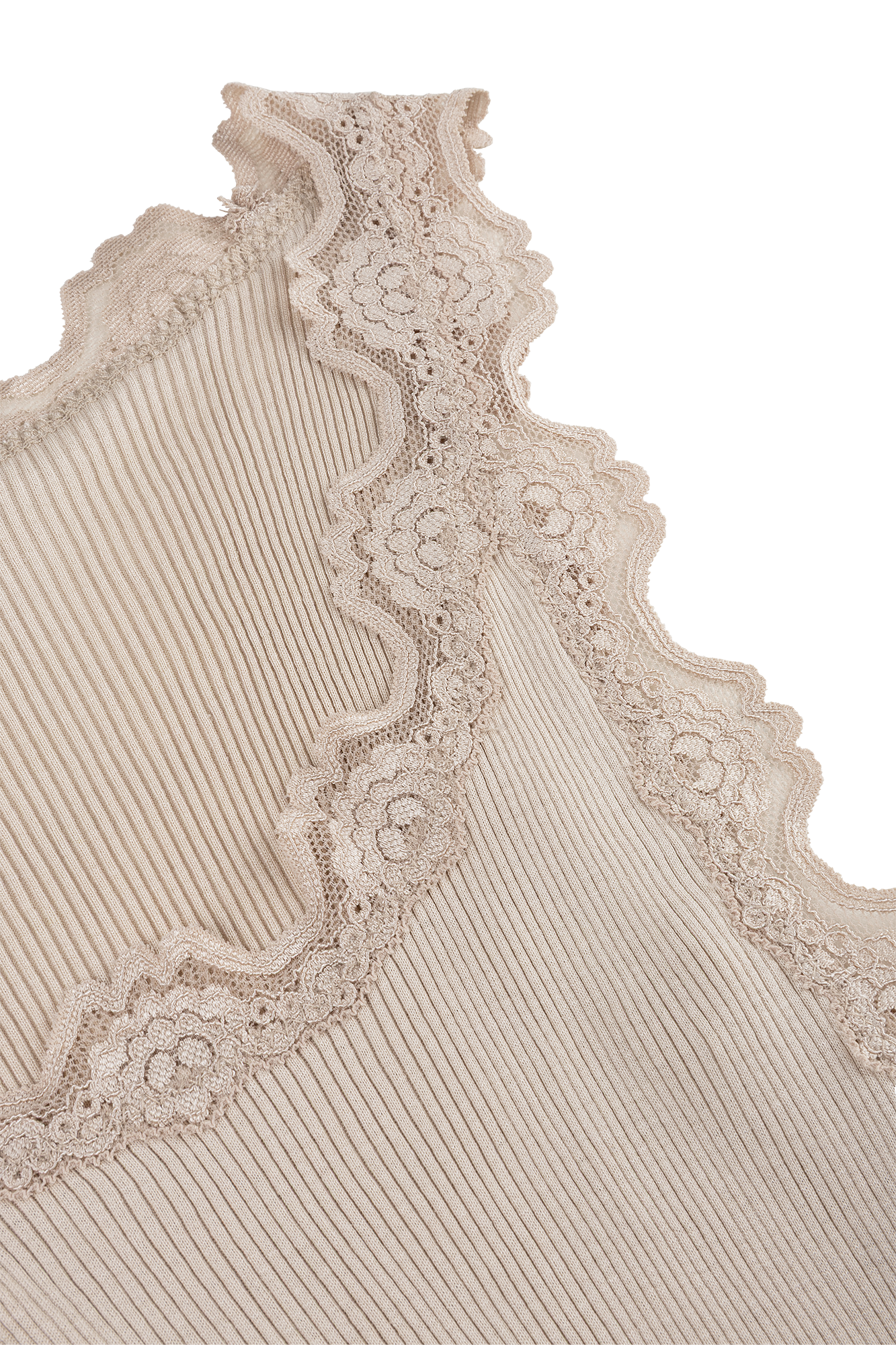 Babette SL U-neck Lace Zand