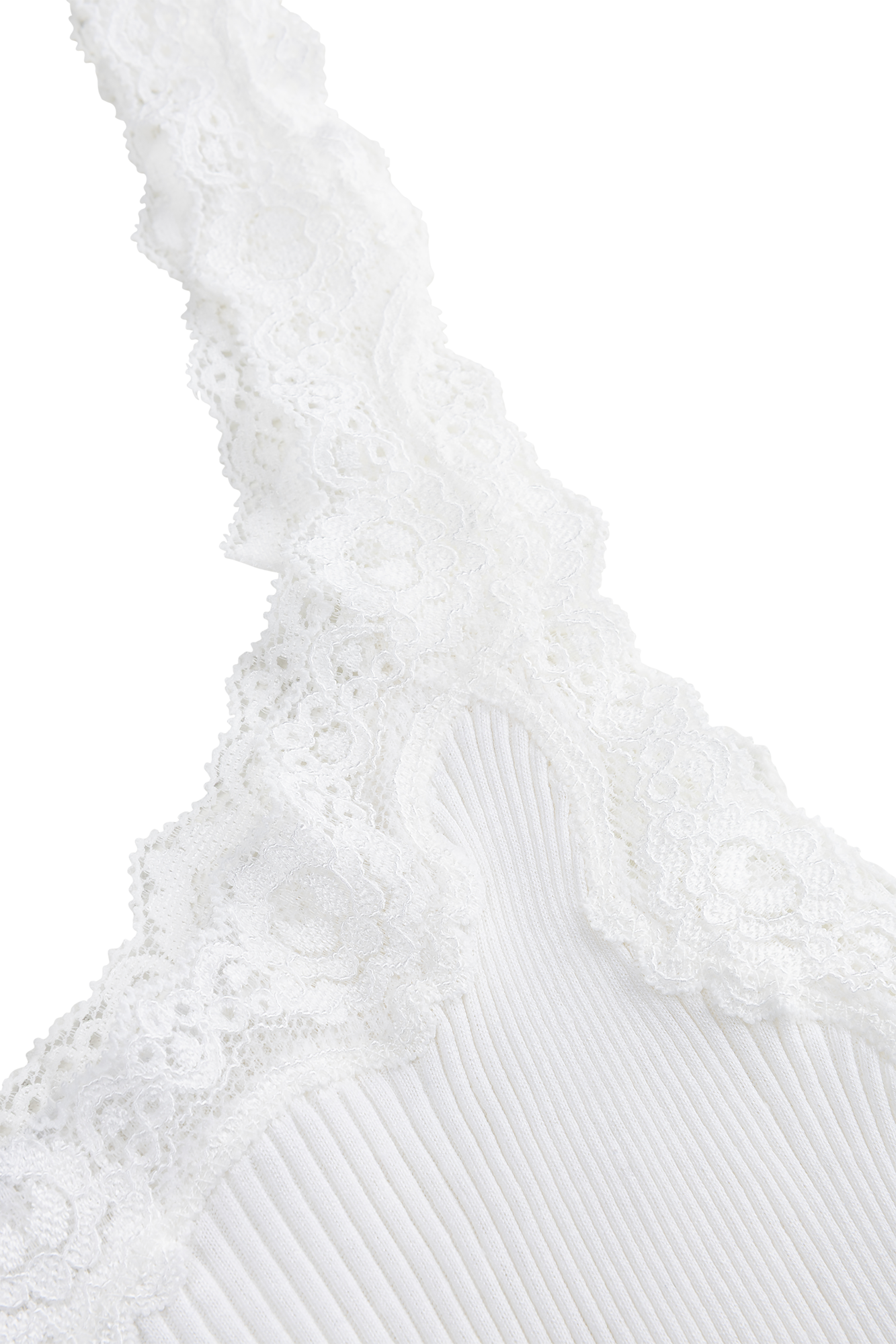 Babette Oberteil mit tiefem Rückenausschnitt Weiß