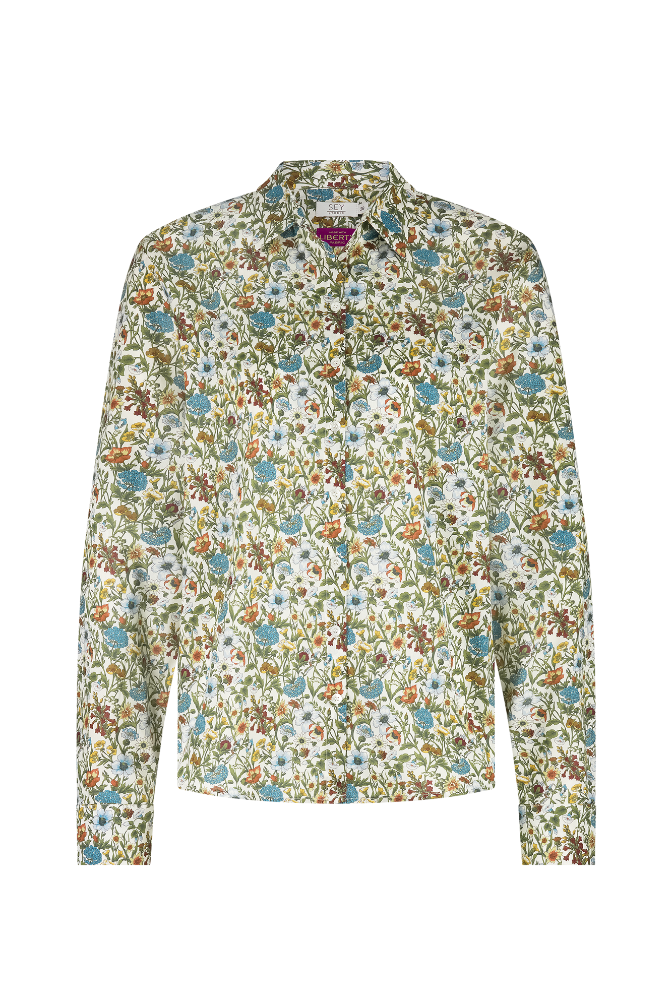Otilla Bluse Blau-Print