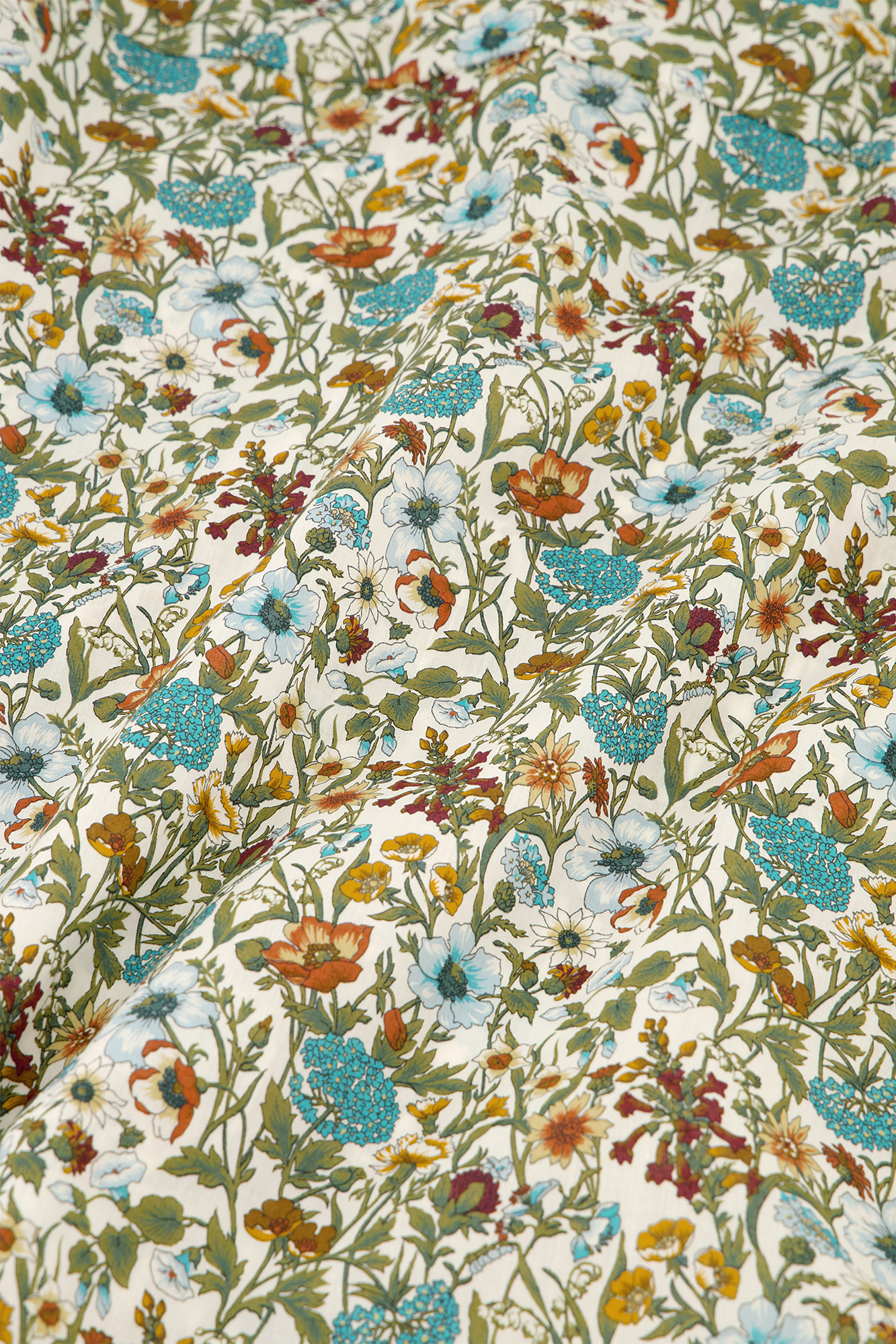 Otilla Bluse Blau-Print