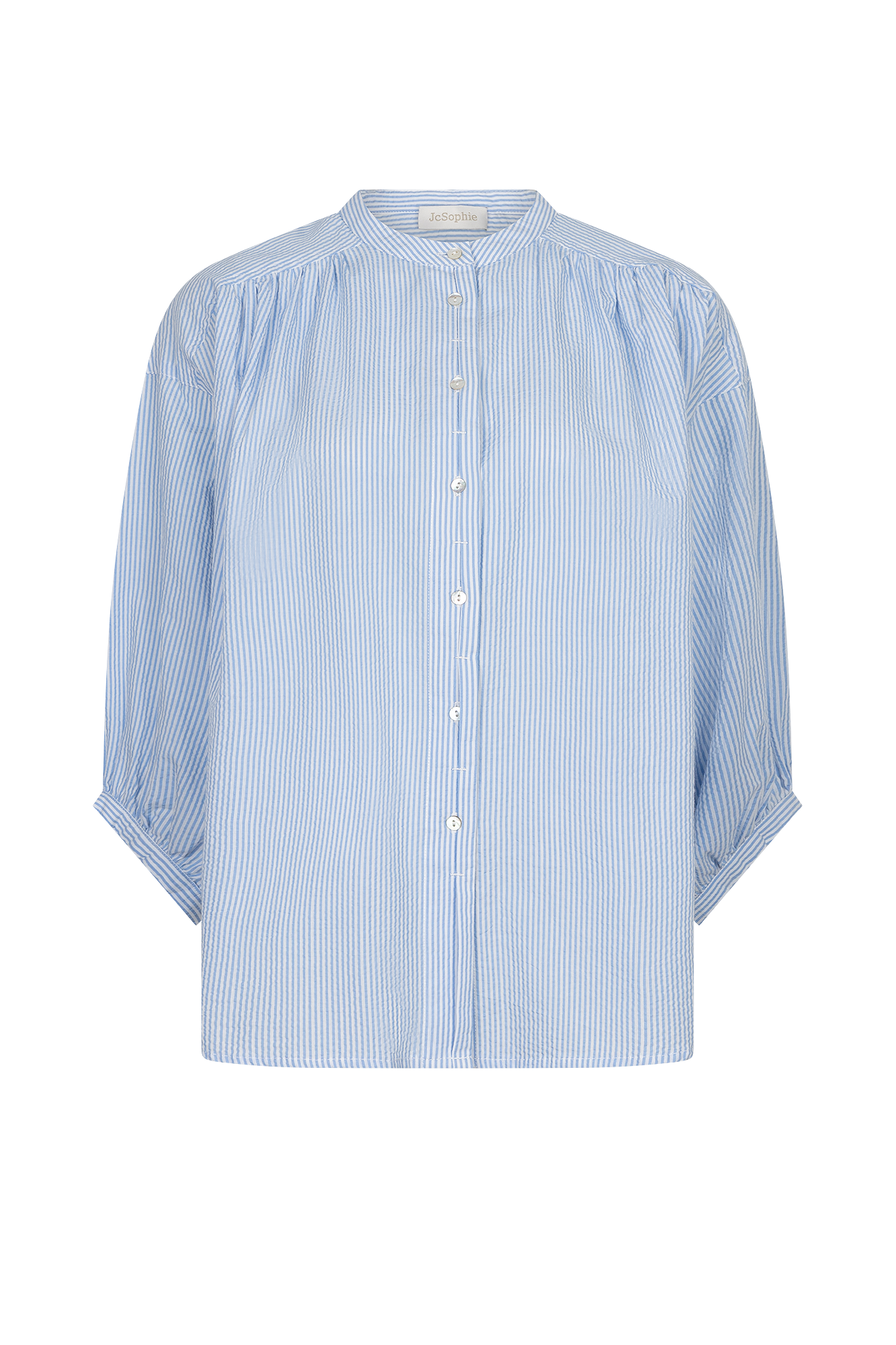 Laurie Bluse Hellblau Streifen