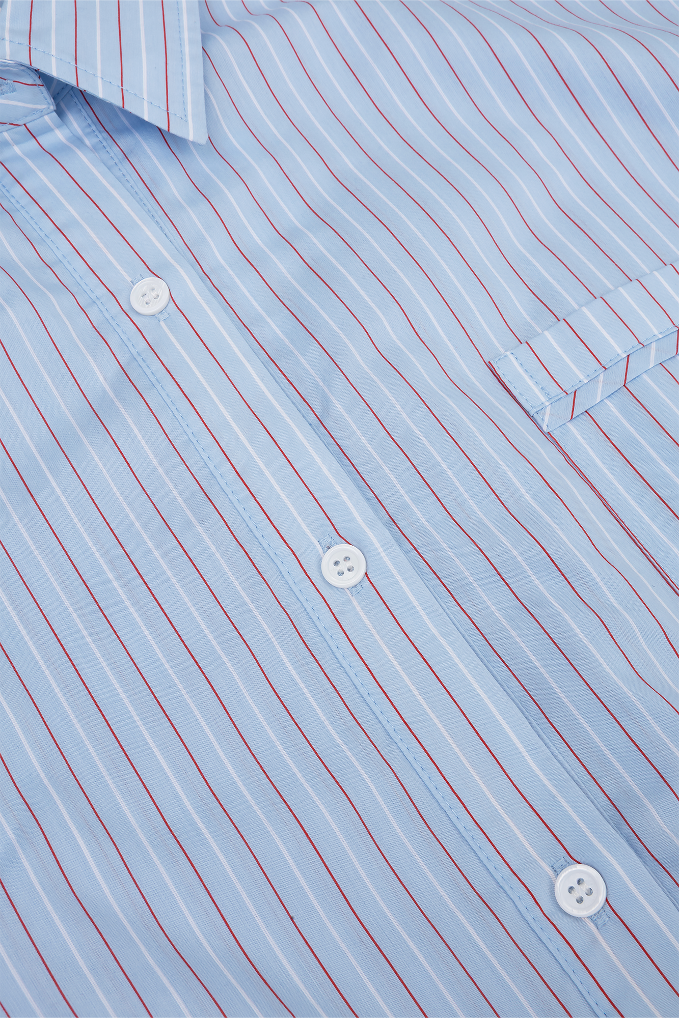 Bink Bluse Hellblau Streifen