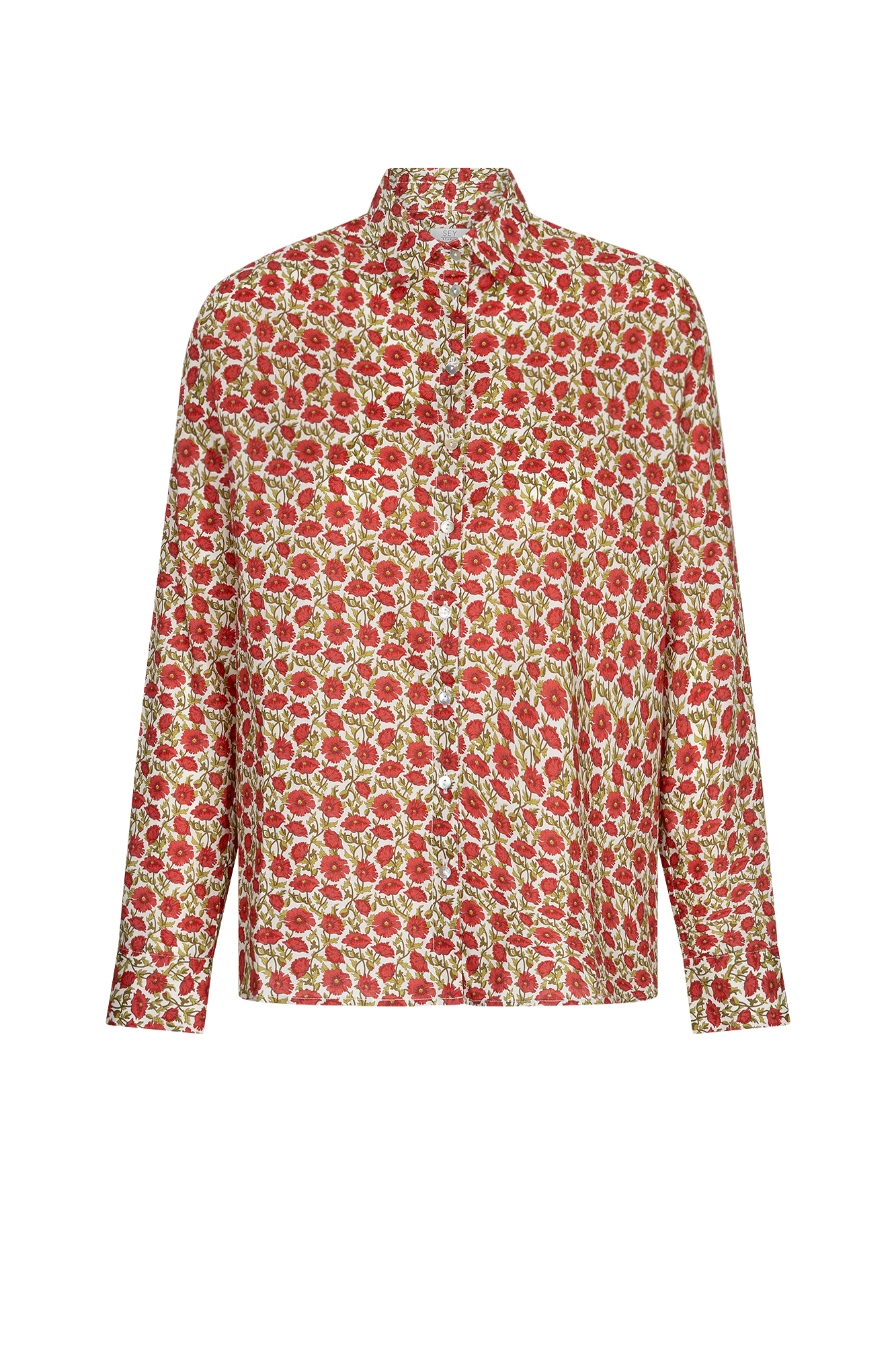 Mayla Bluse Rot Print