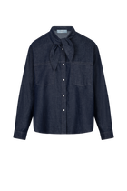 Plum Bluse Blau Wash