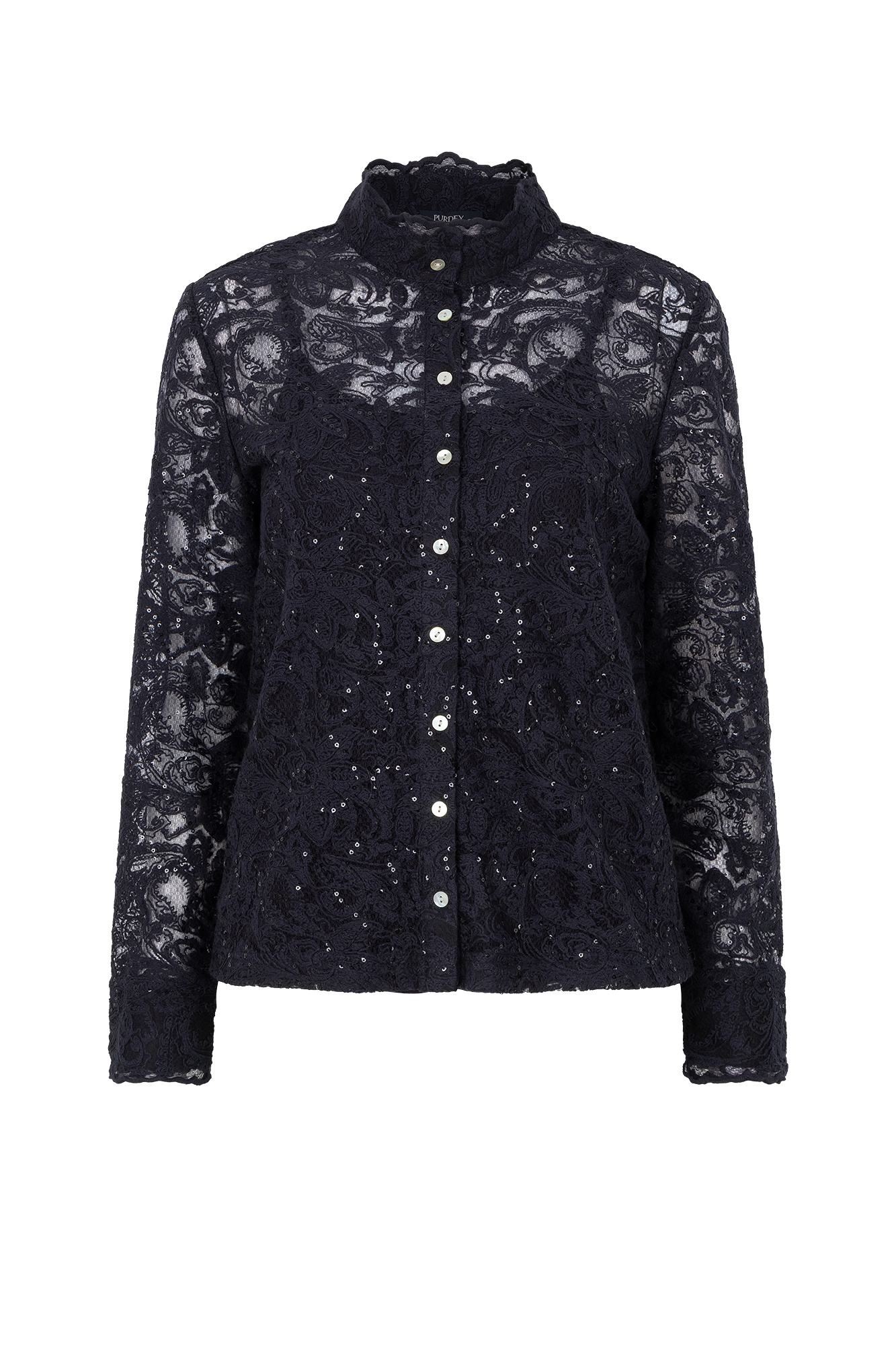 Rosina Bluse Marine-Navy