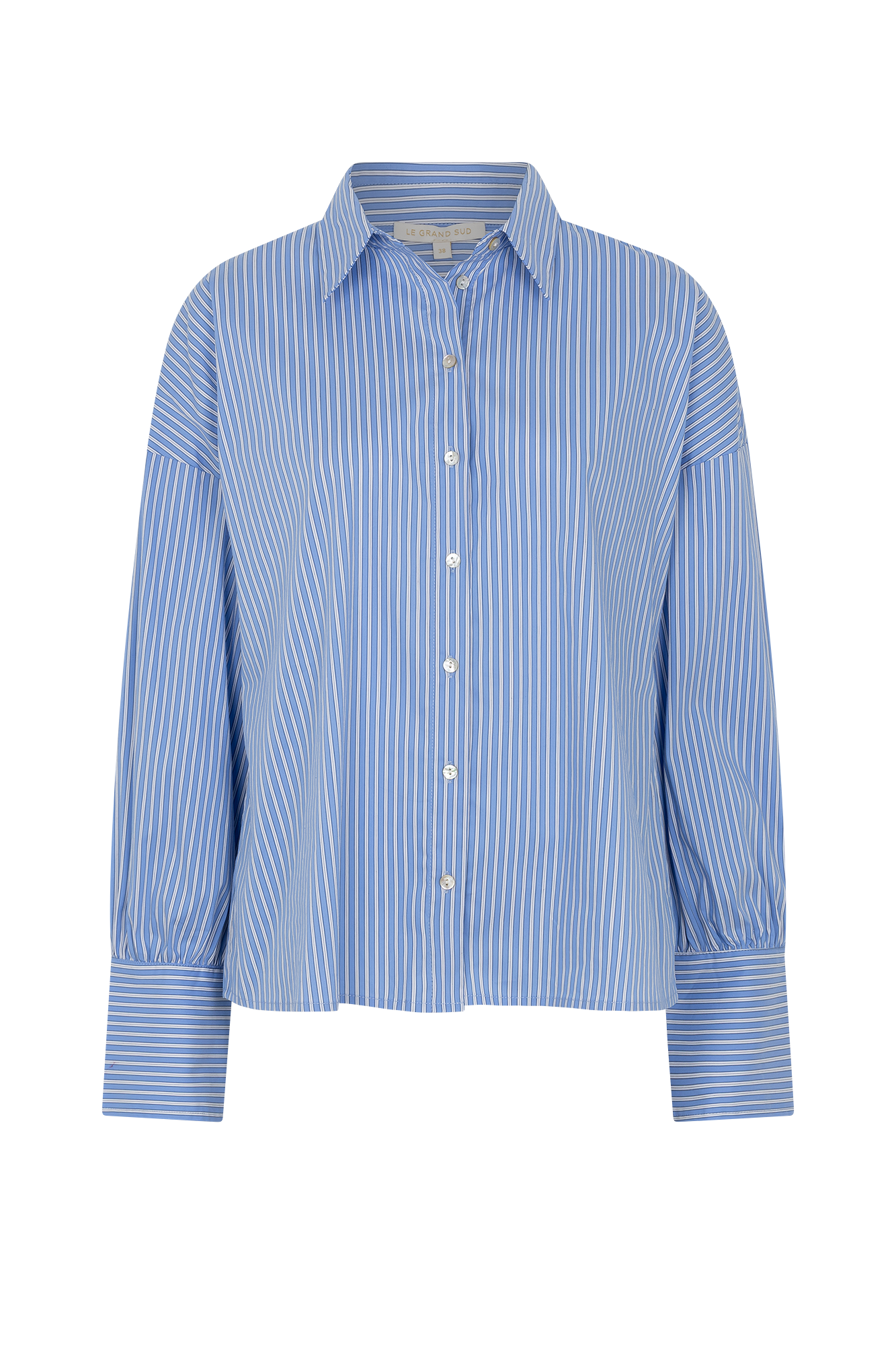 Ravy Bluse Blau Streifen