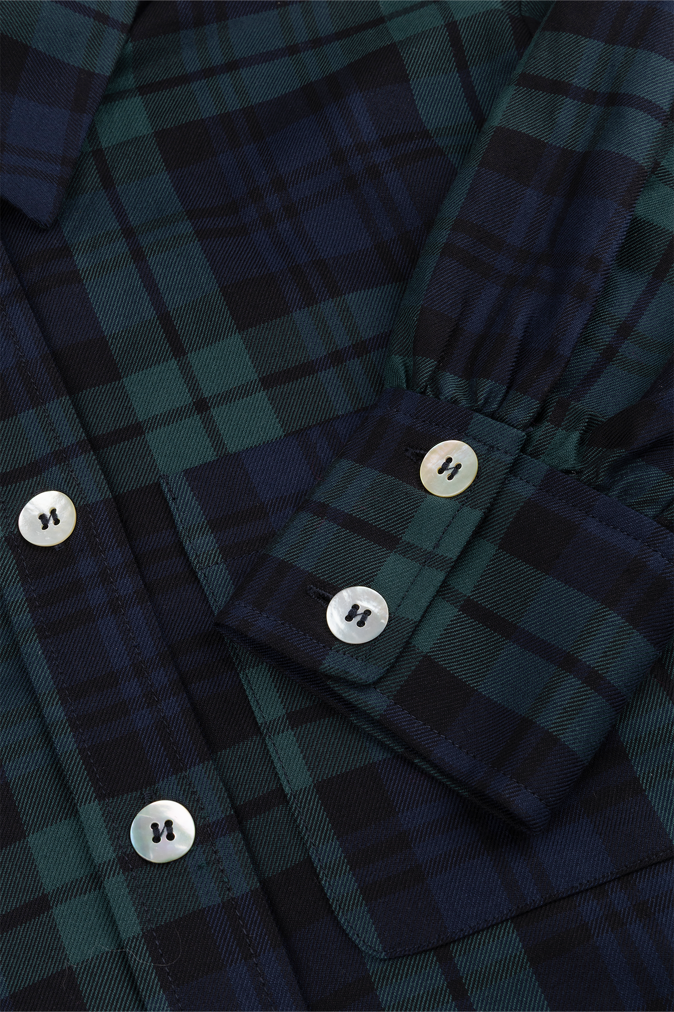 Riene Bluse Blau kariert