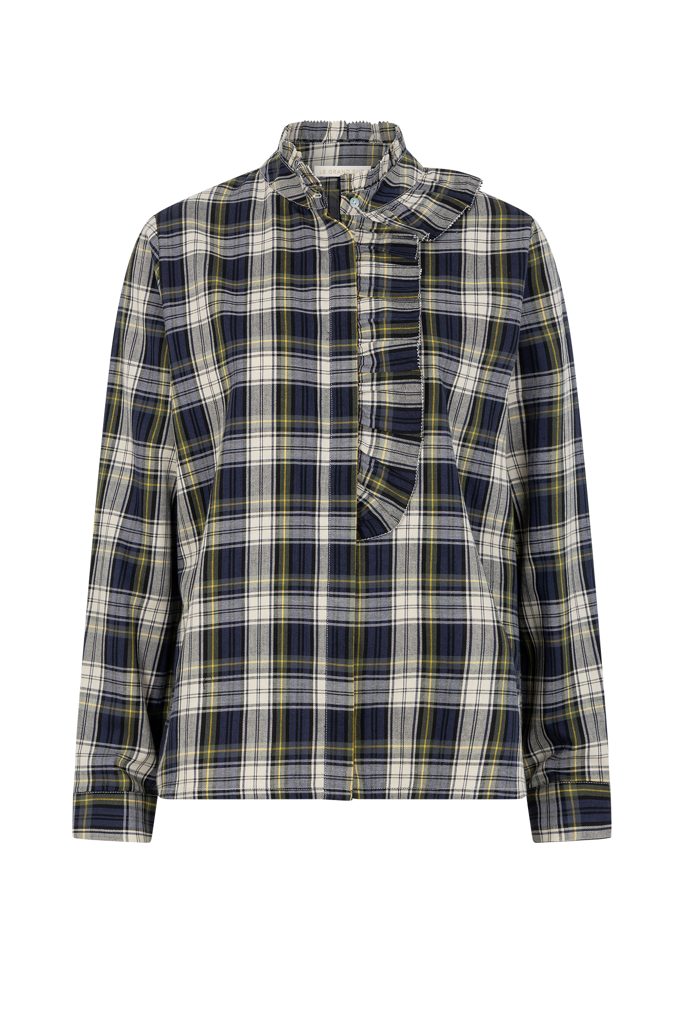 Lola Bluse Blau Ruit