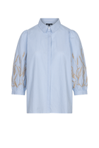 Kima Bluse Licht Blau Streifen