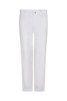 Chino Turn Up Hose Weiß