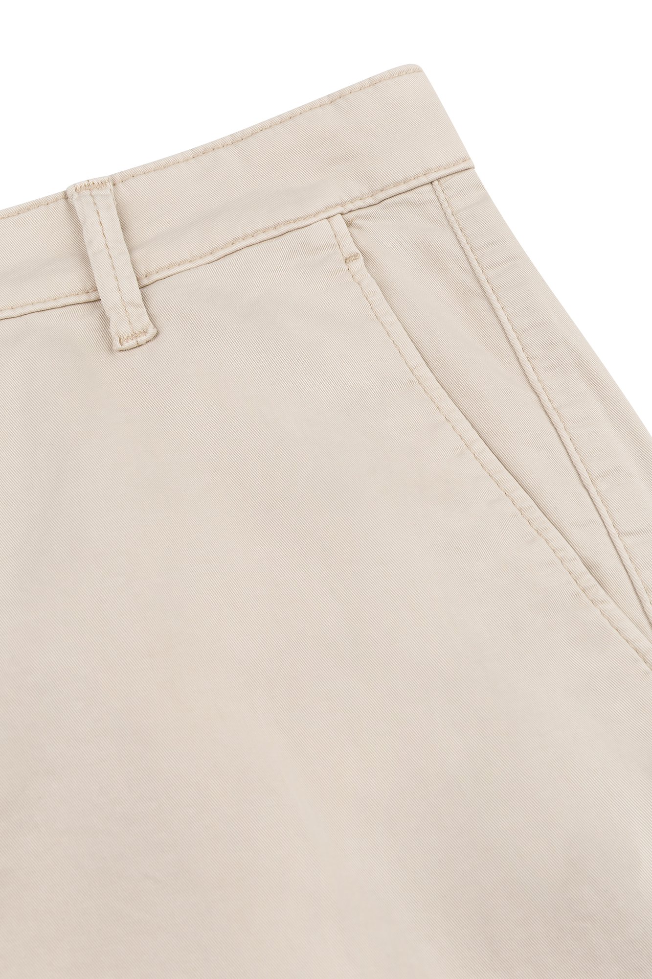 Chino Hose mit Umschlag Elfenbein