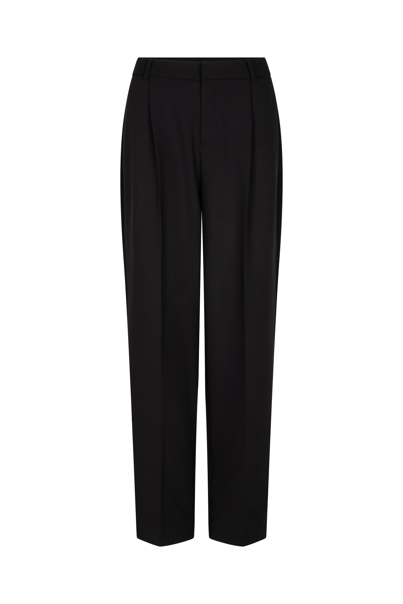 Pleated Pantalon - Hosen - Schwarz
