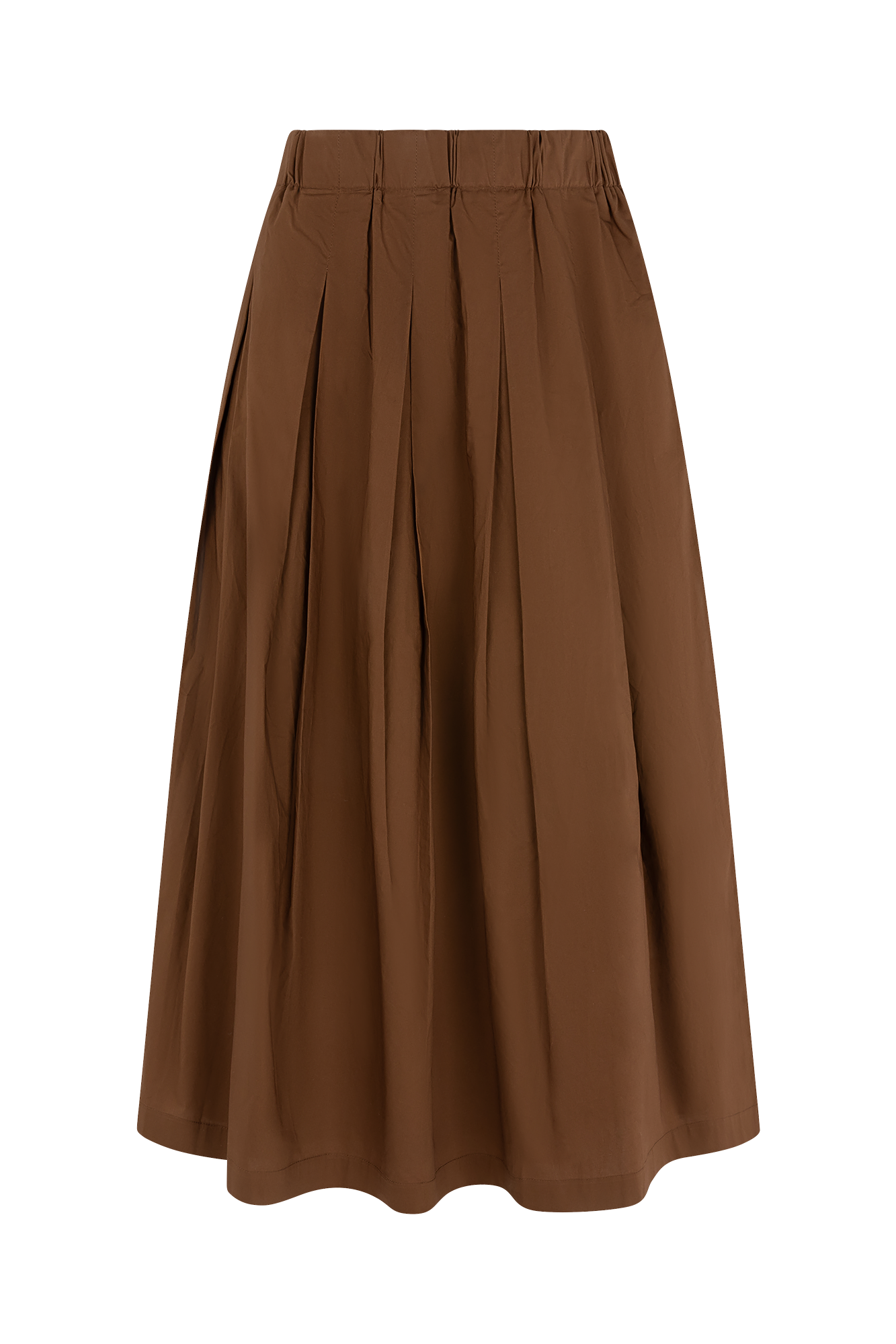 Rosa Rok Midi Braun