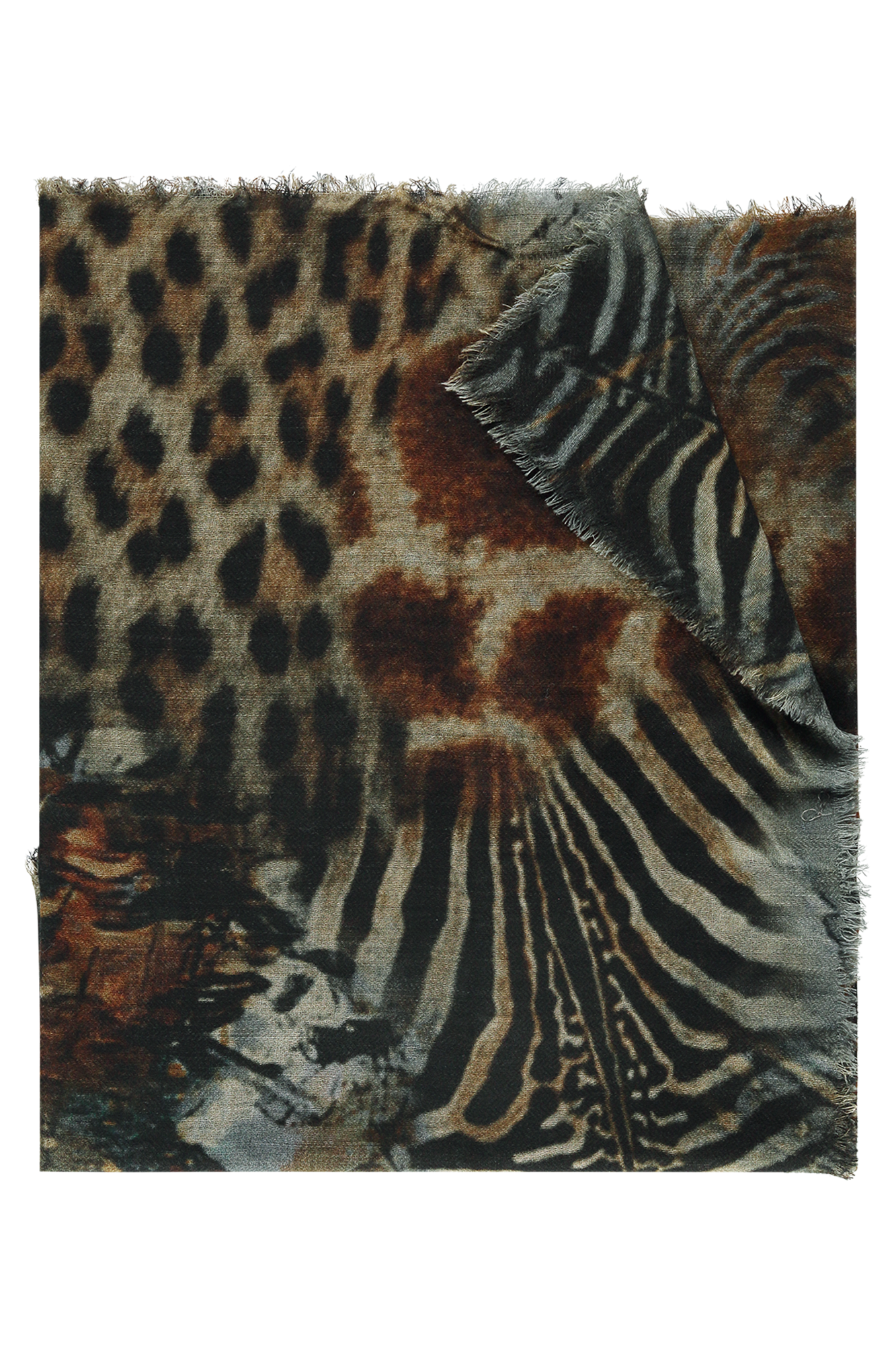Faline Schal Braun-Print