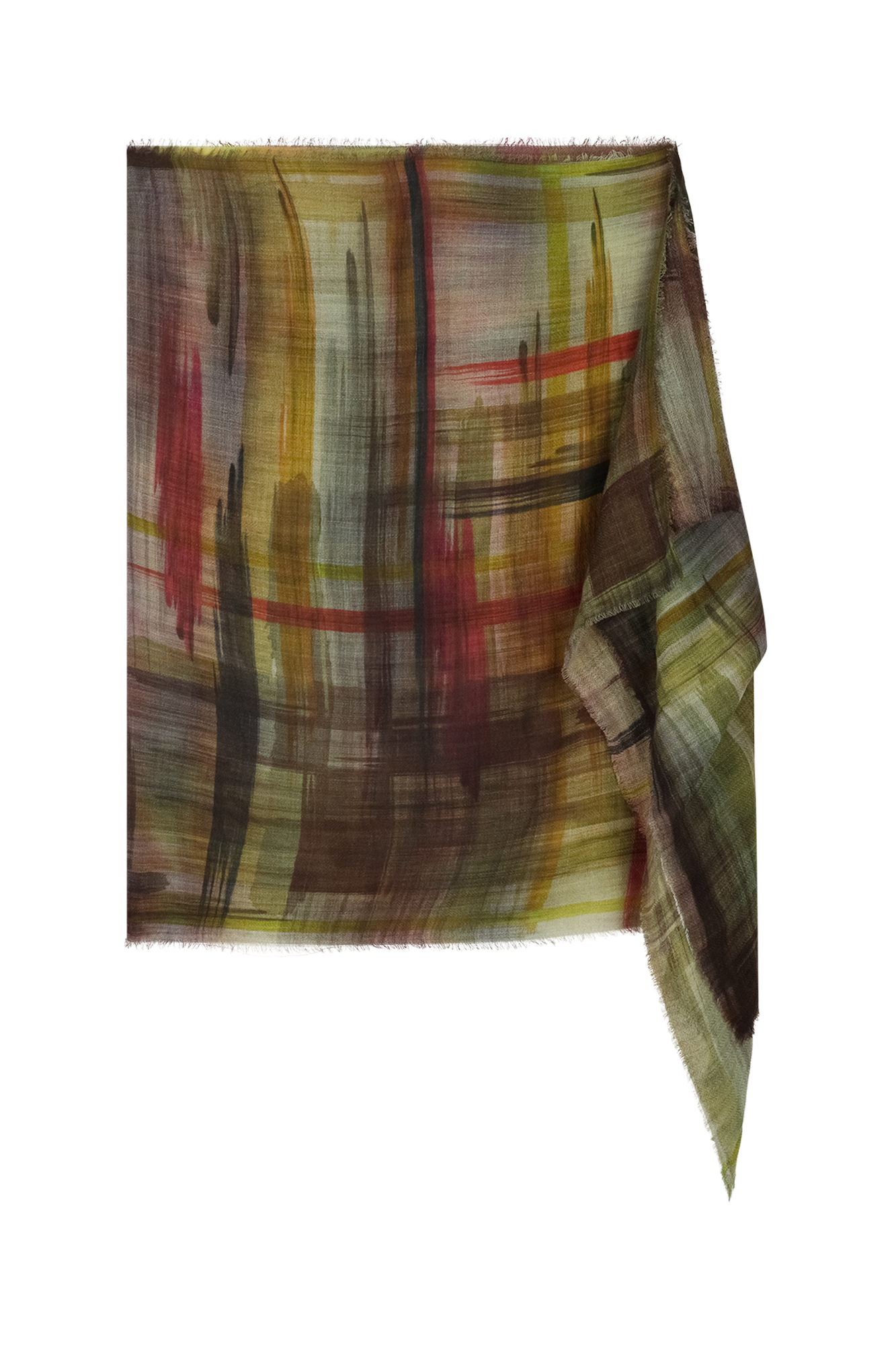 Fay Schal Grün-Print