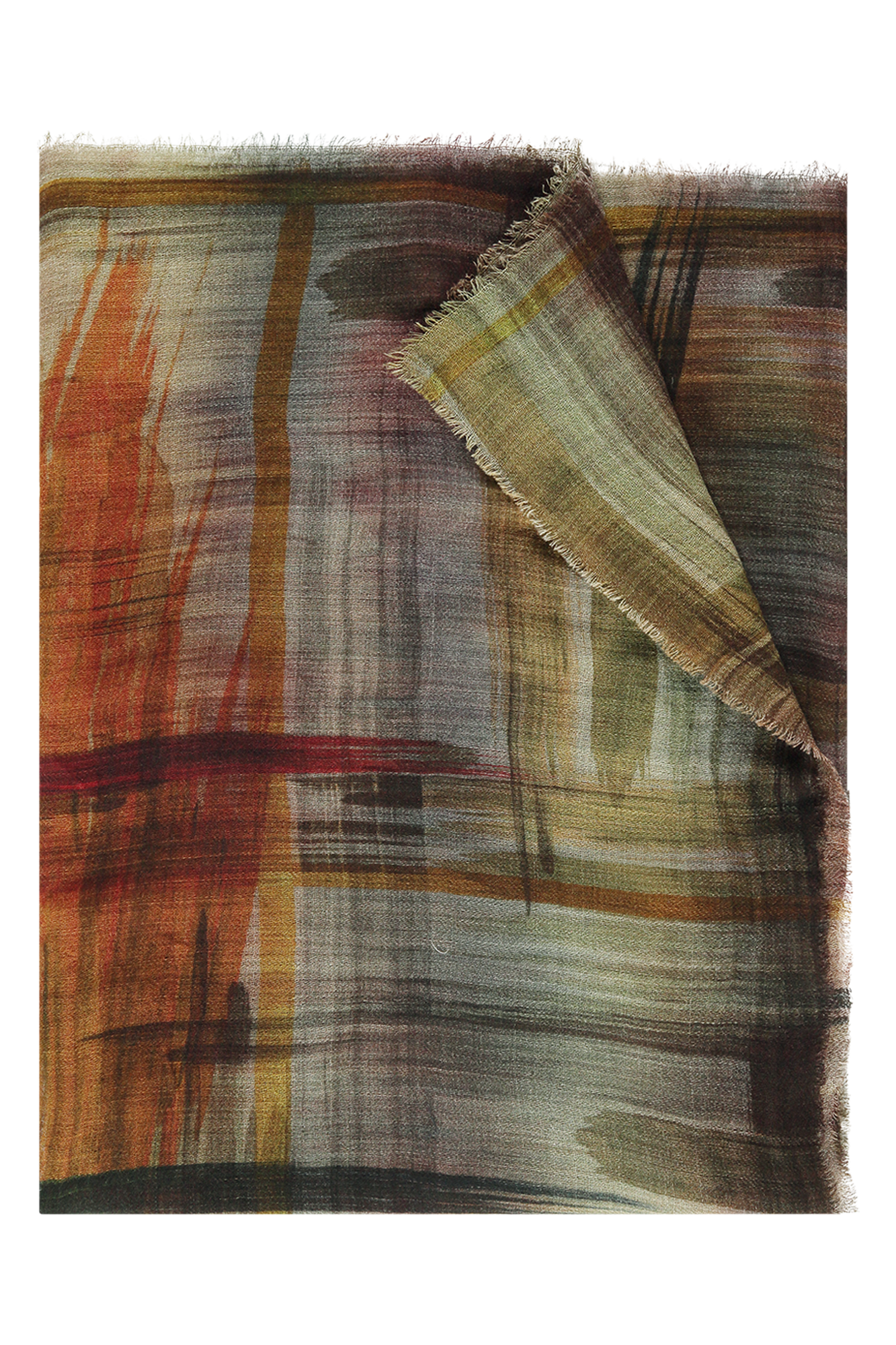 Fay Schal Grün-Print