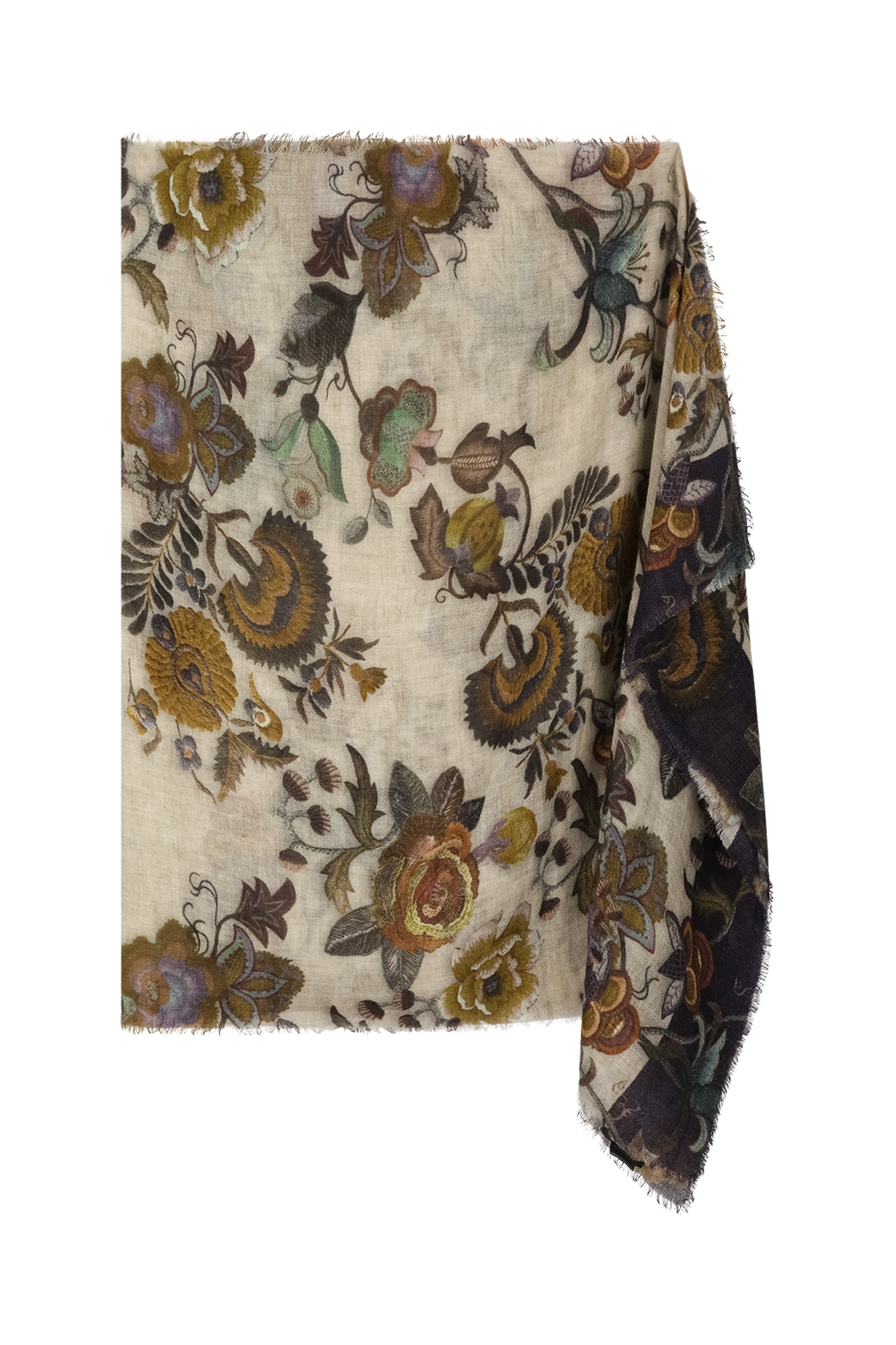 Francis Shawl Zand Print