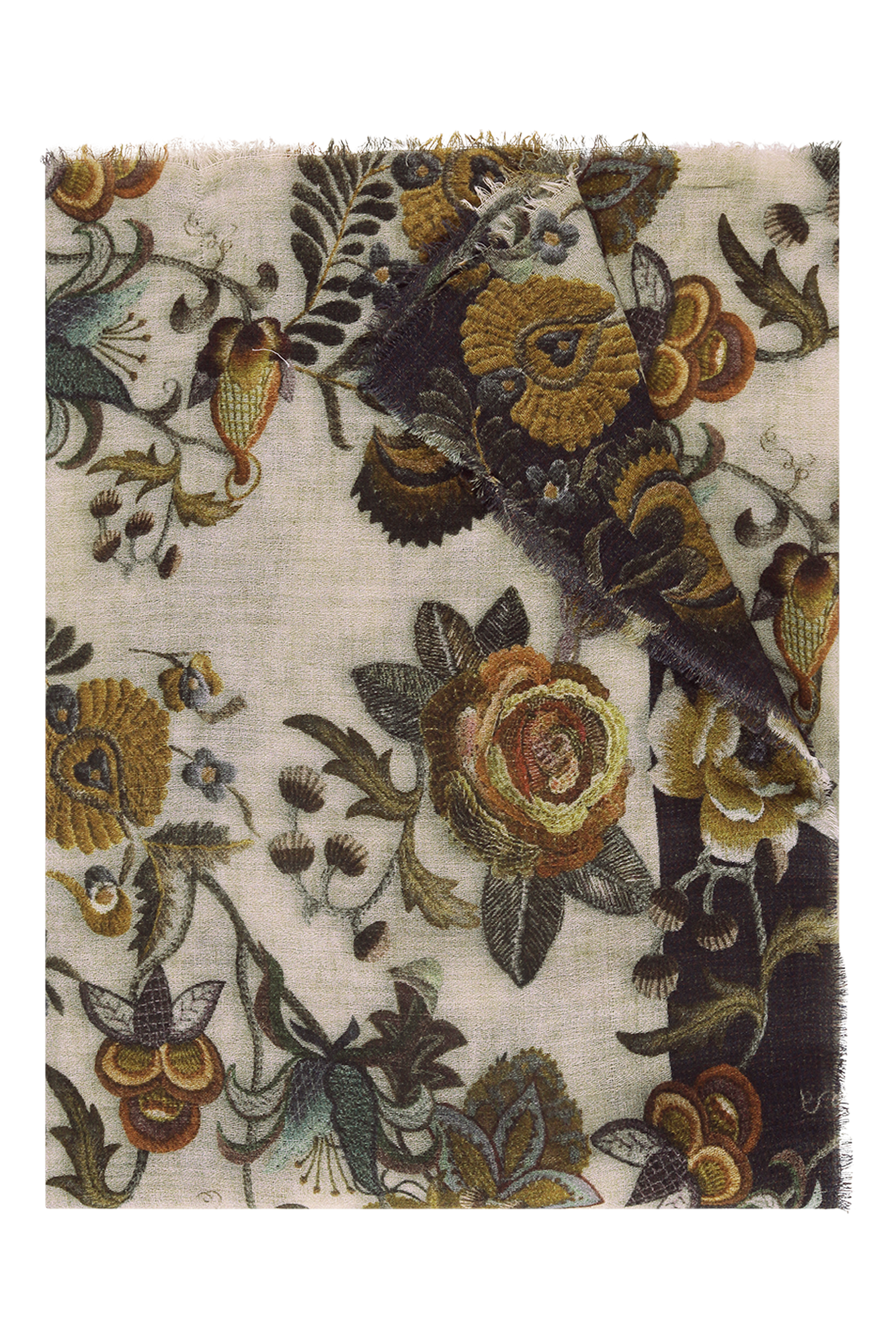 Francis Shawl Zand Print