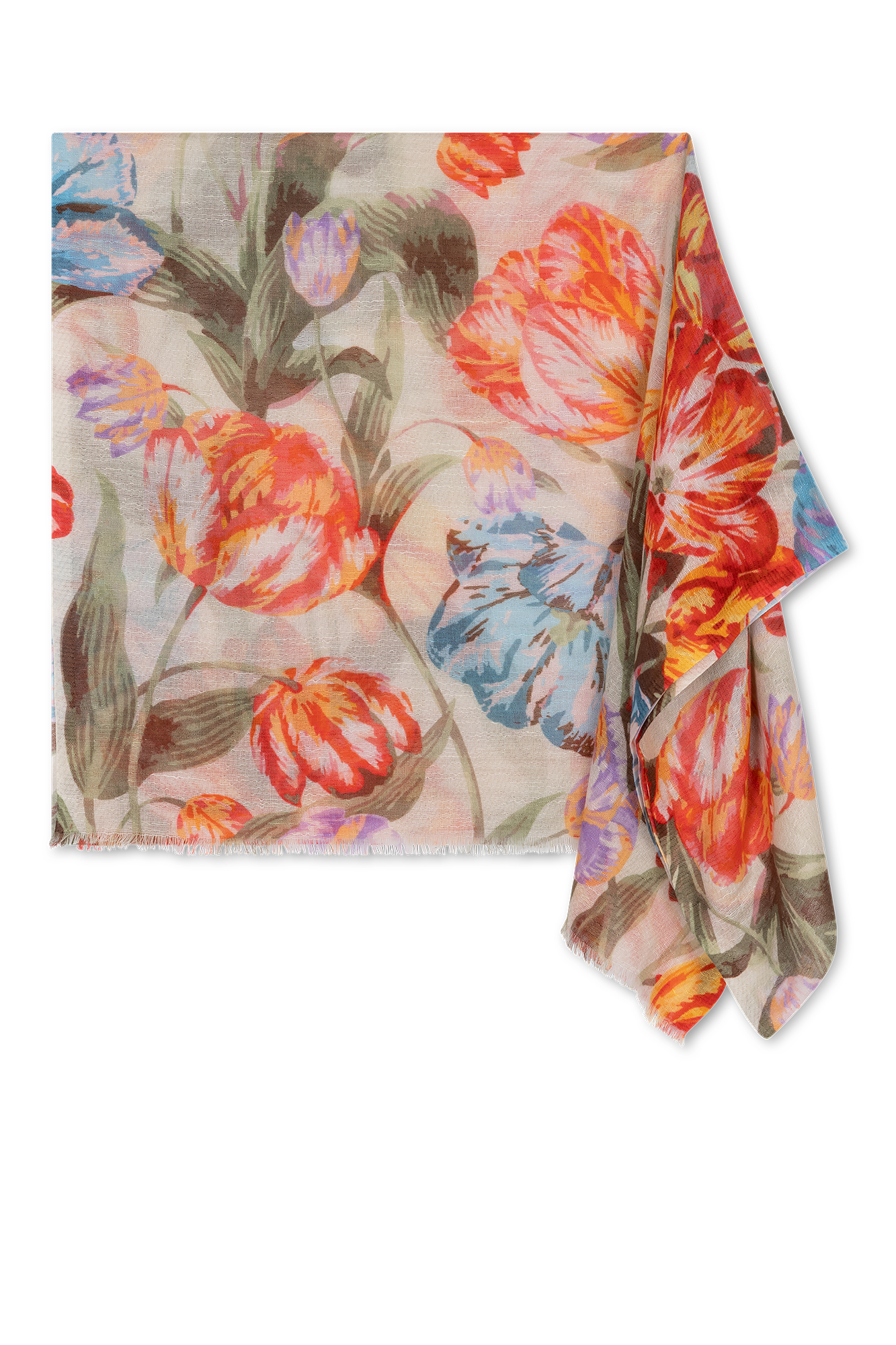 Gemma Schal Fuchsia-Print