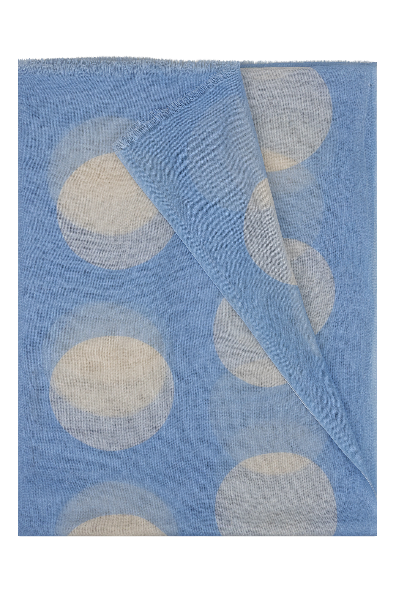 Ginny Shawl Licht Blauw Print