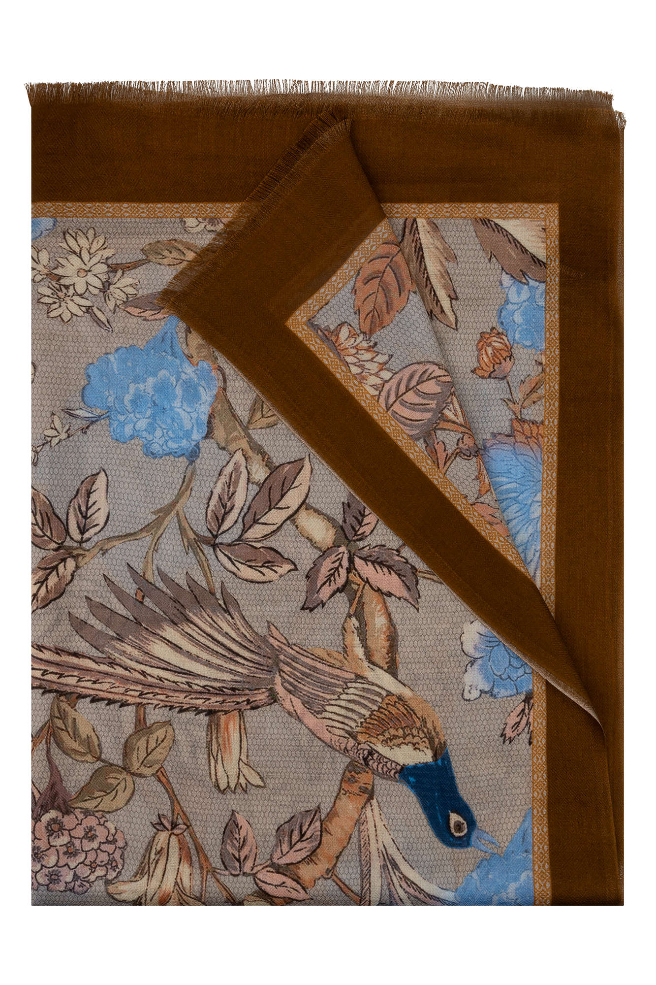 Gila Shawl Blauw Print