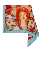 Grace Schal Off-white Print