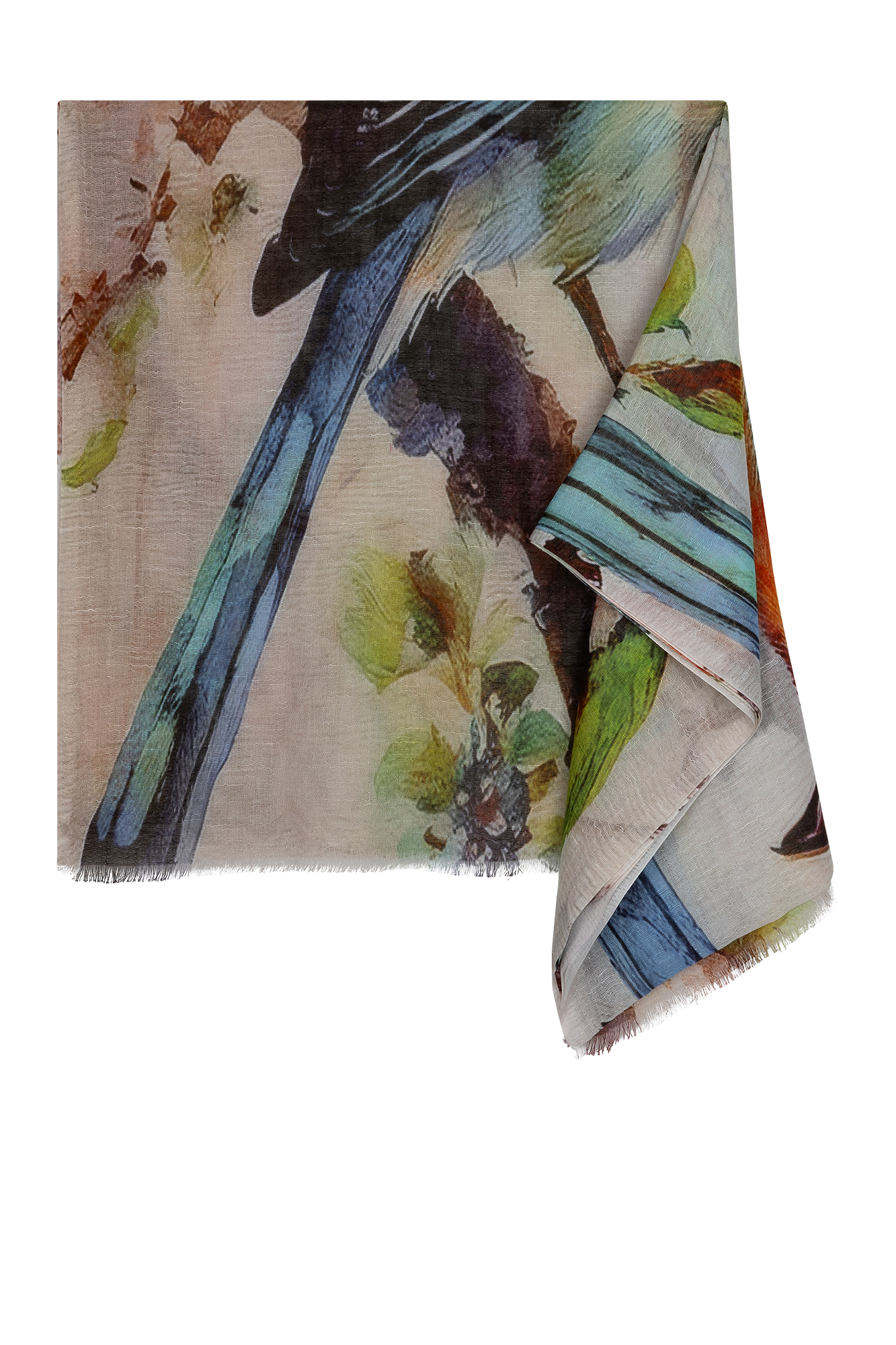 Giada Shawl Blauw Print