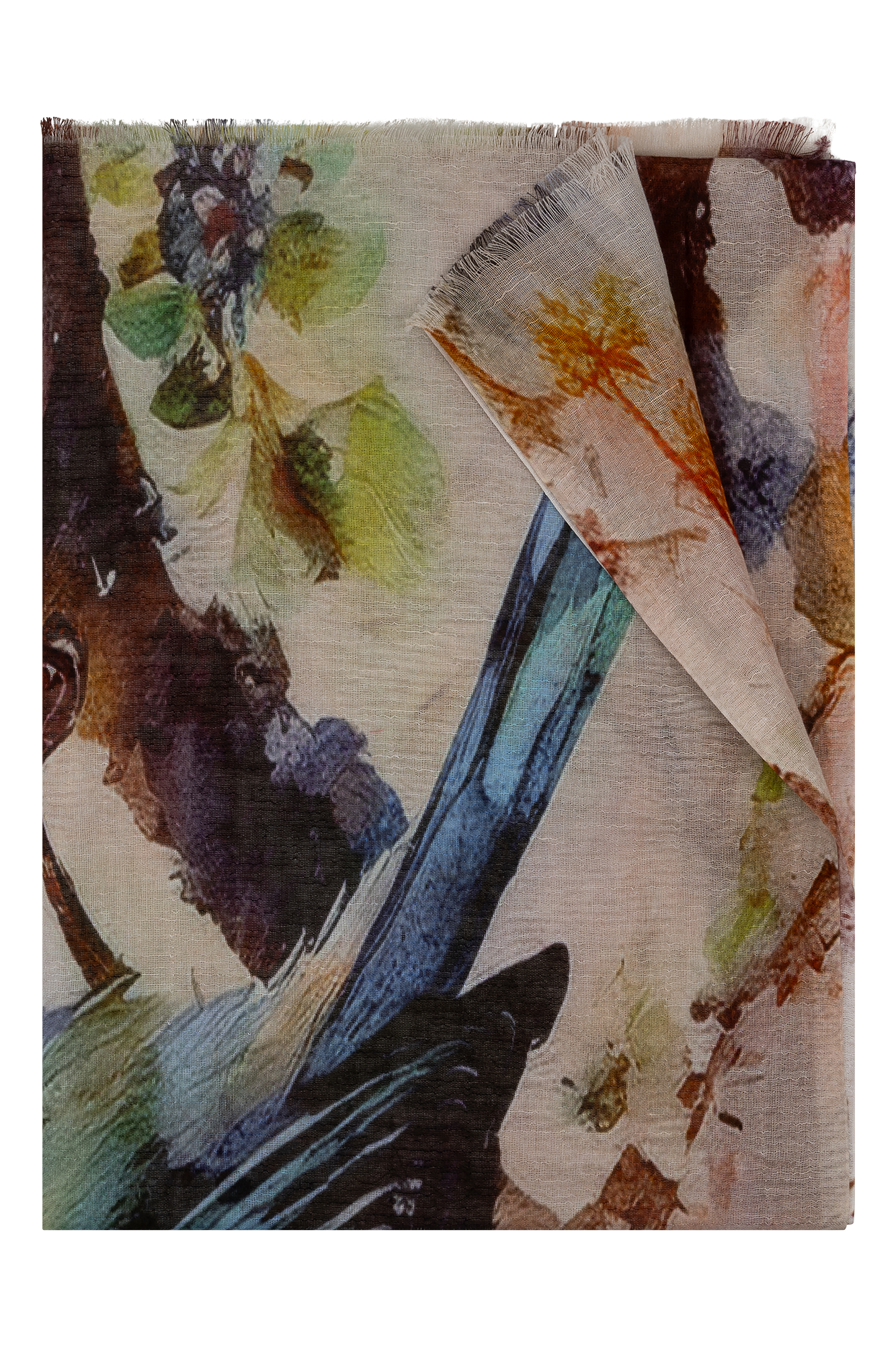 Giada Shawl Blauw Print