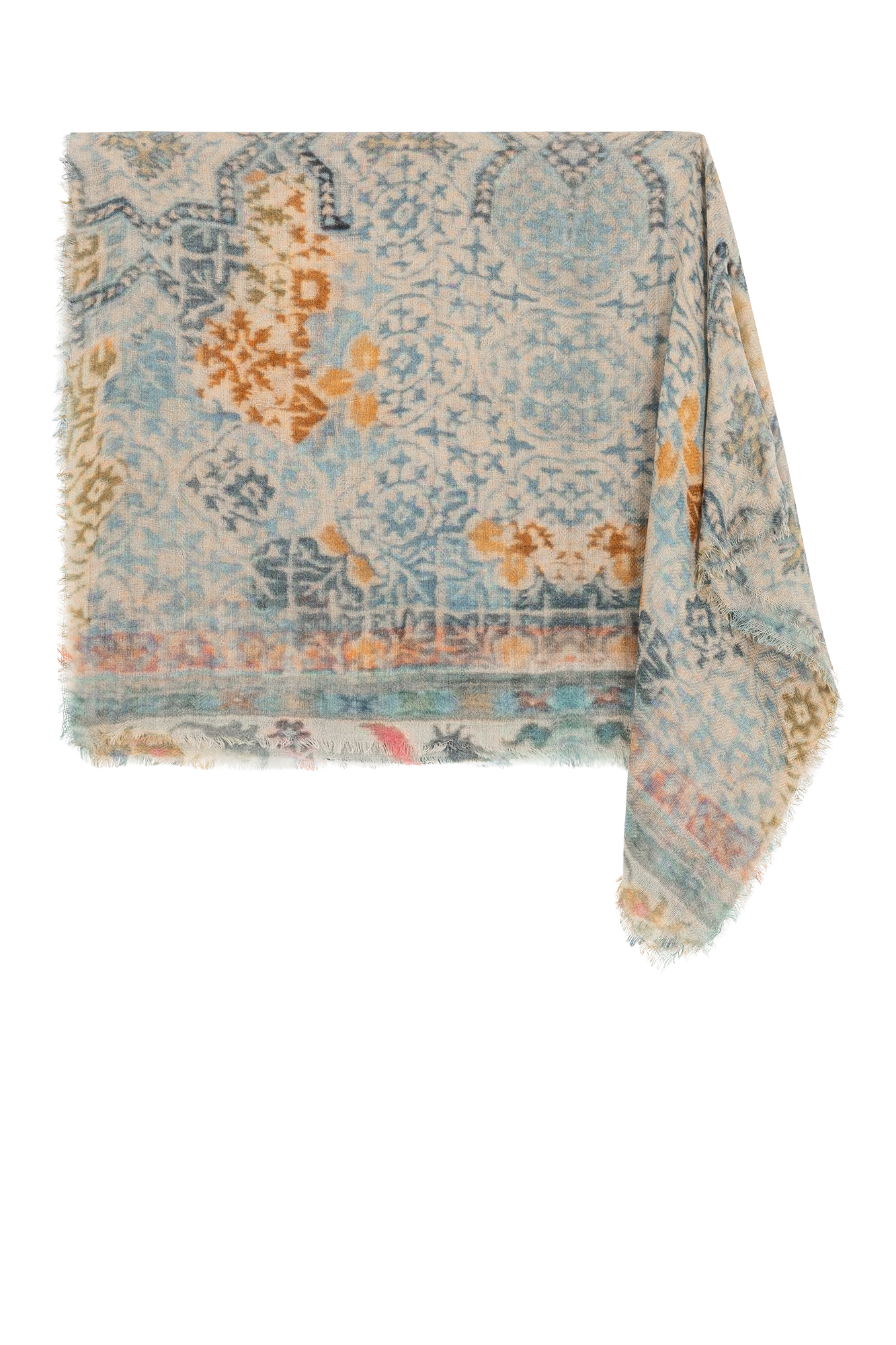 Hilana Schal Blau Print