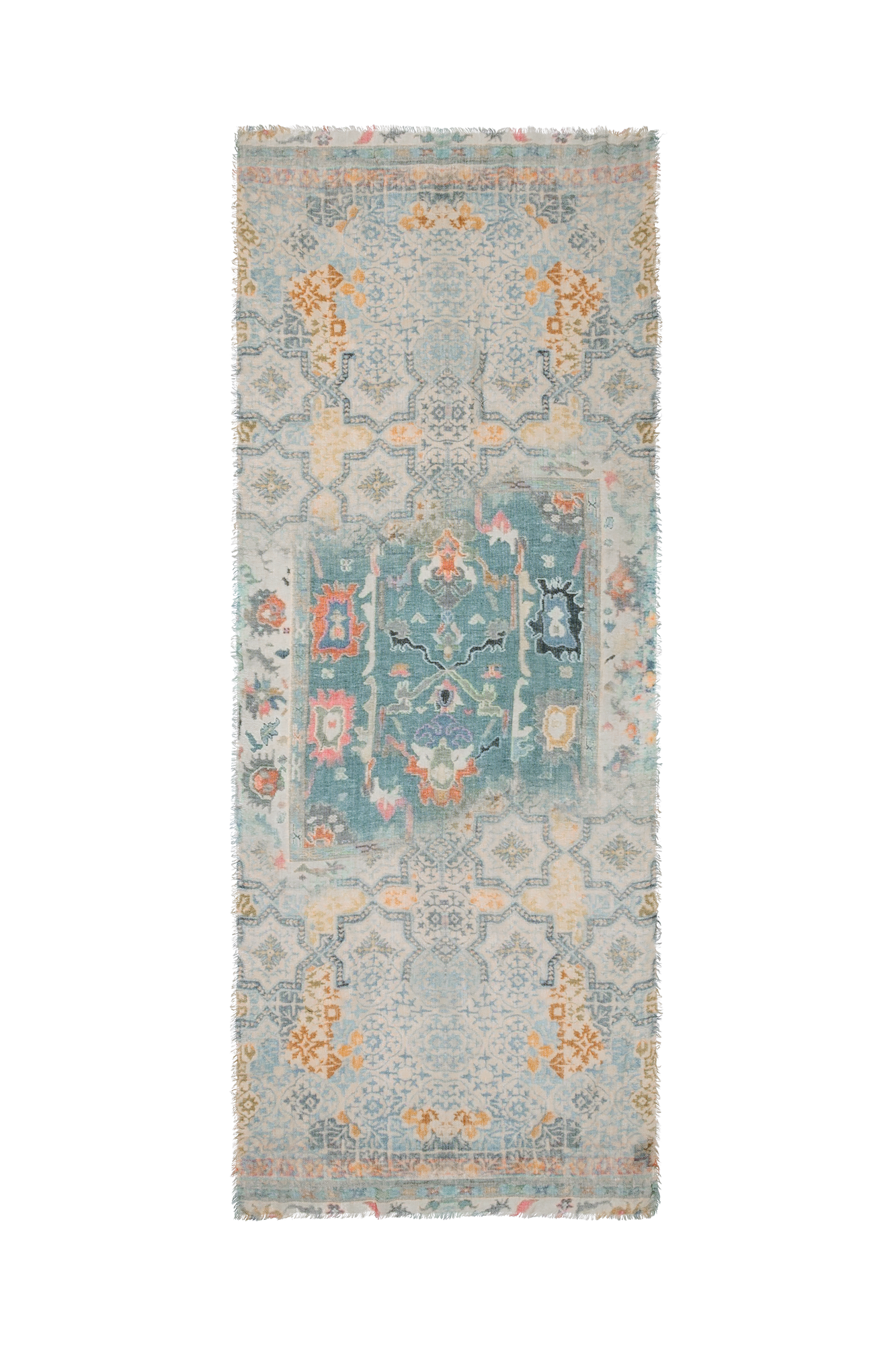 Hilana Schal Blau Print