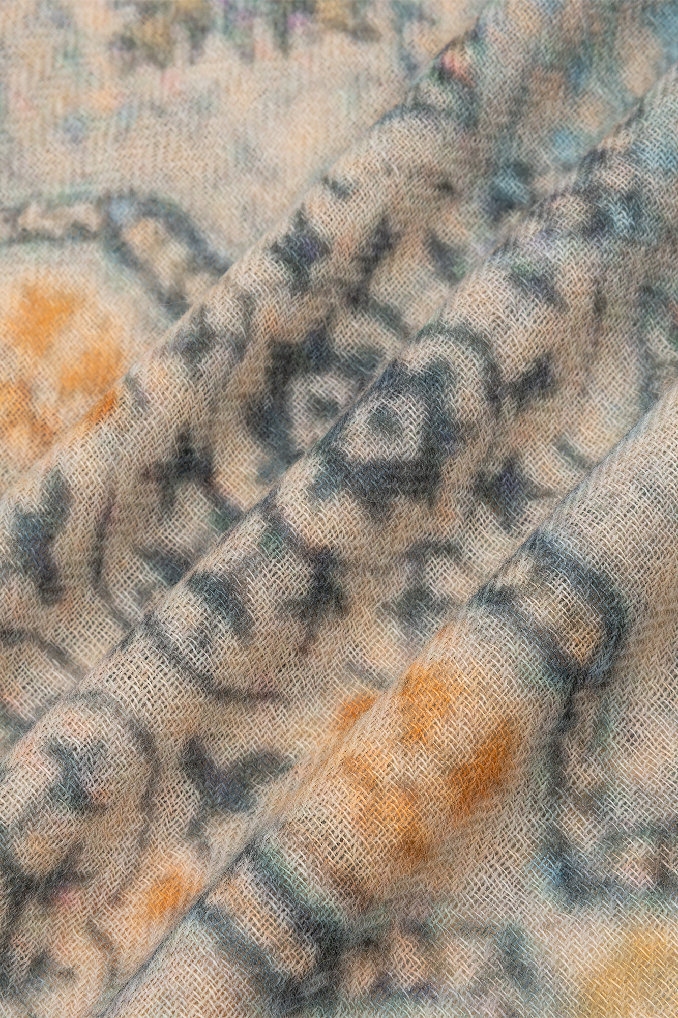 Hilana Schal Blau Print