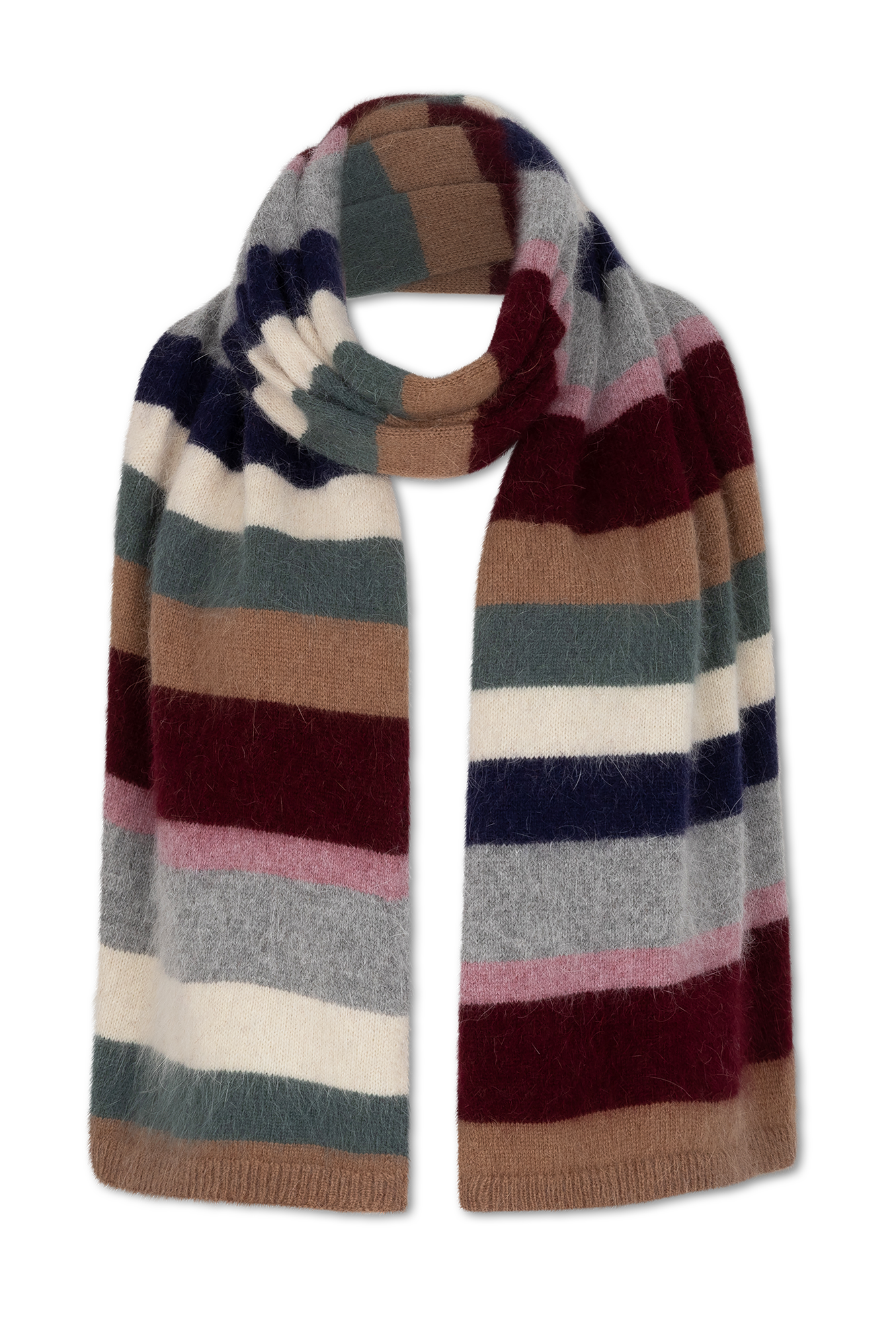 Rora Schal - Langschal - Off-white Print