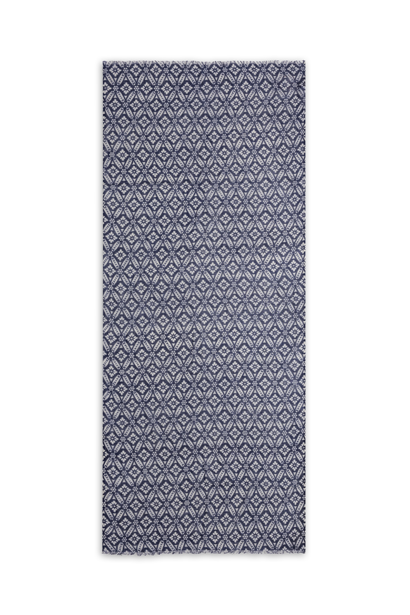 Motief Shawl Marine-navy