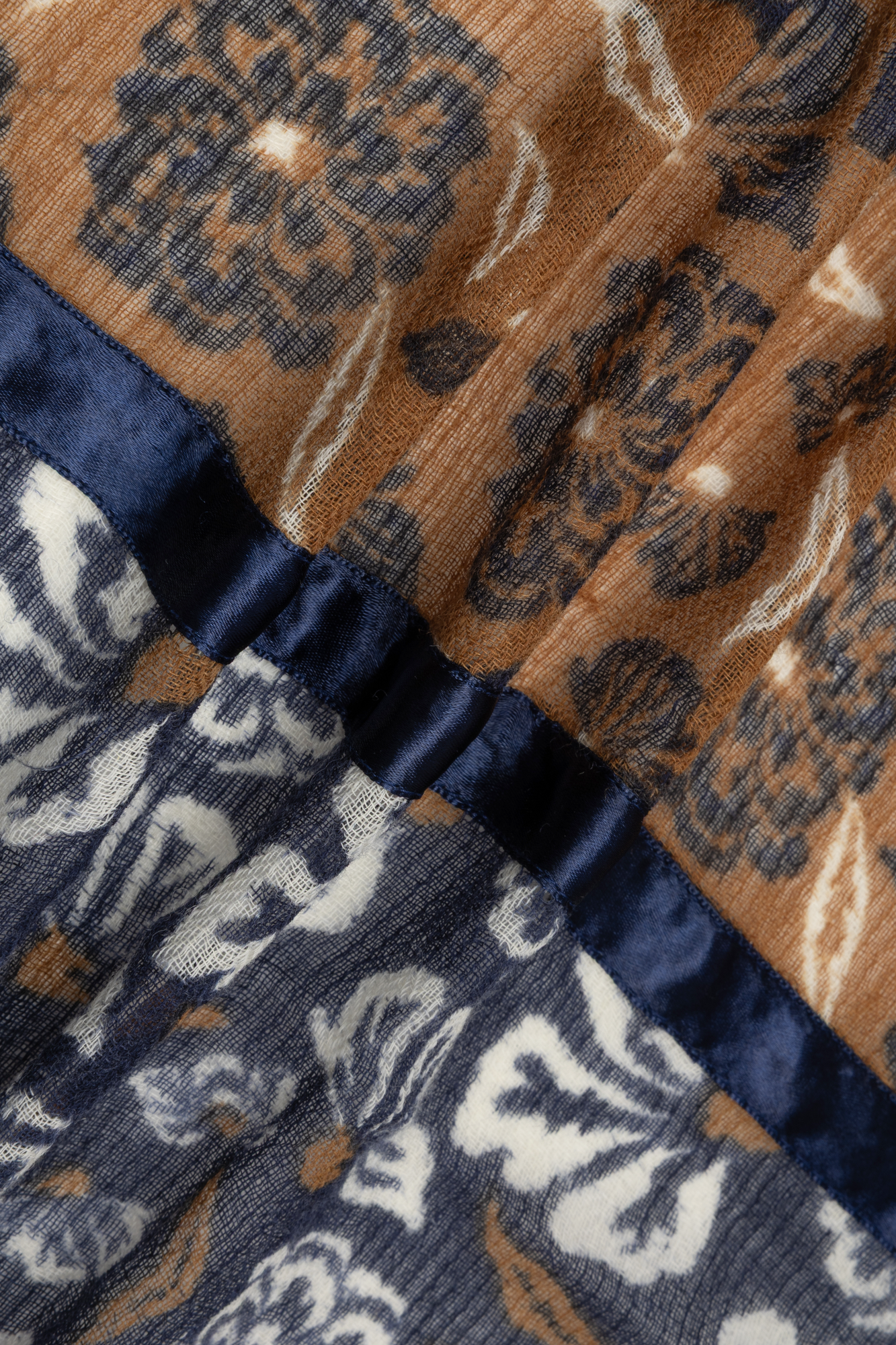 4-vlakken Shawl Zand