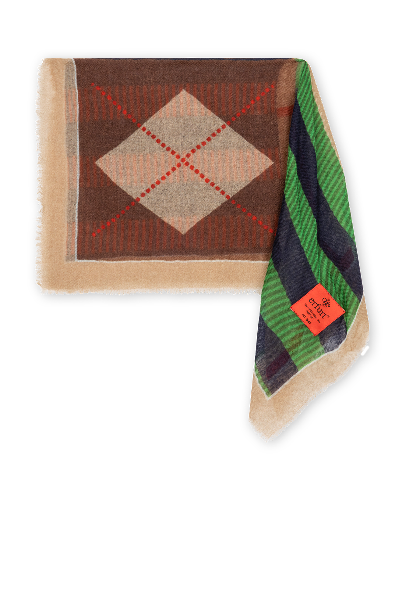 Streep Shawl Groen