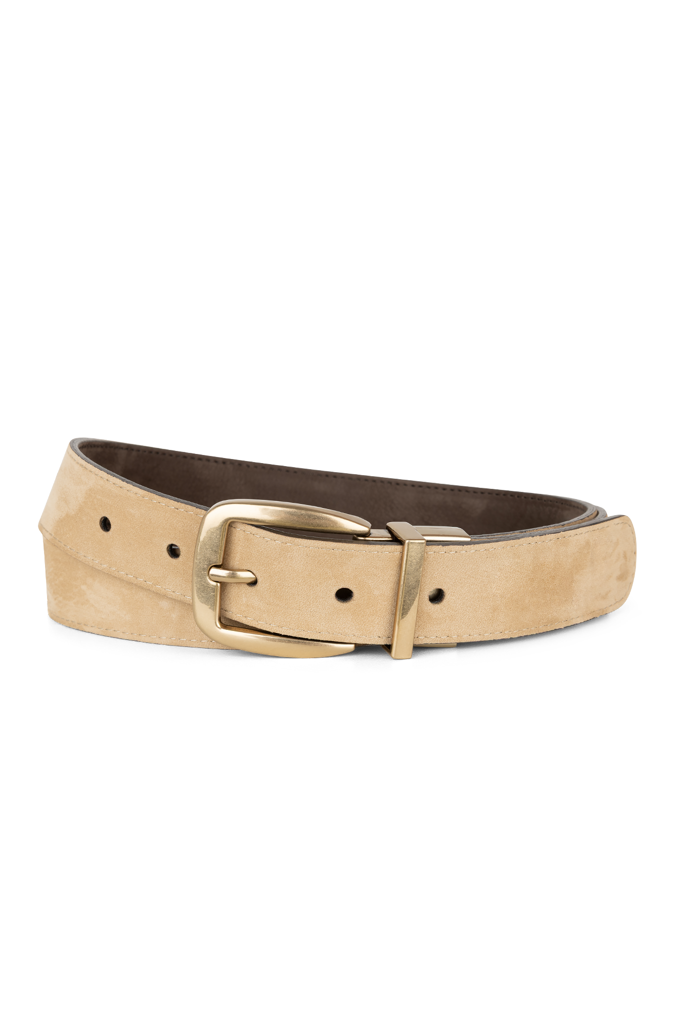 Reversible – Wildledergürtel – Braun