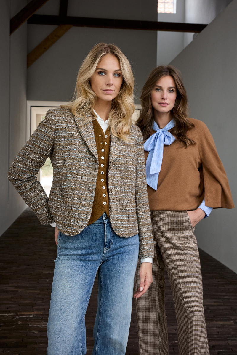 Gella Blazer Braun Print