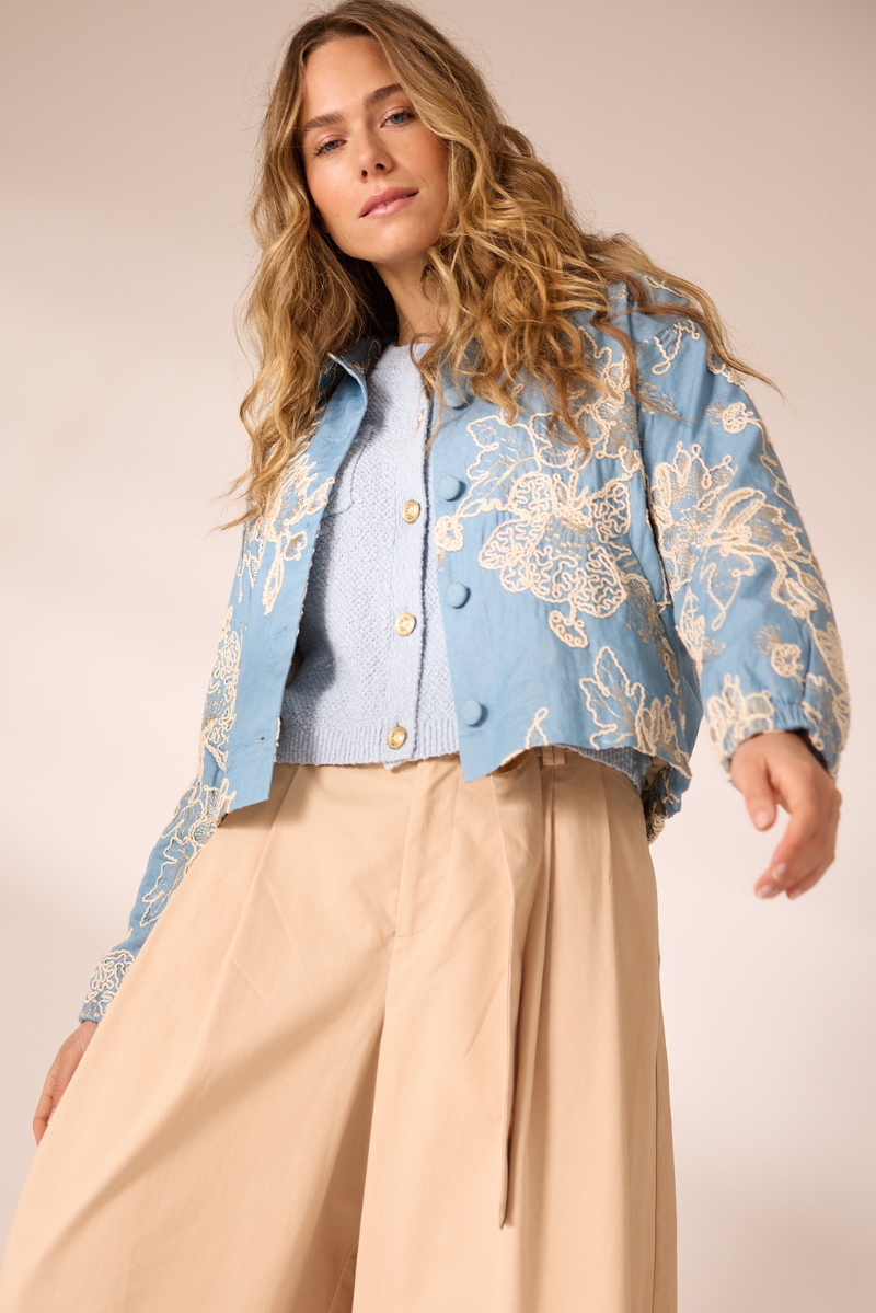 Sylvie Jacke Licht Blau